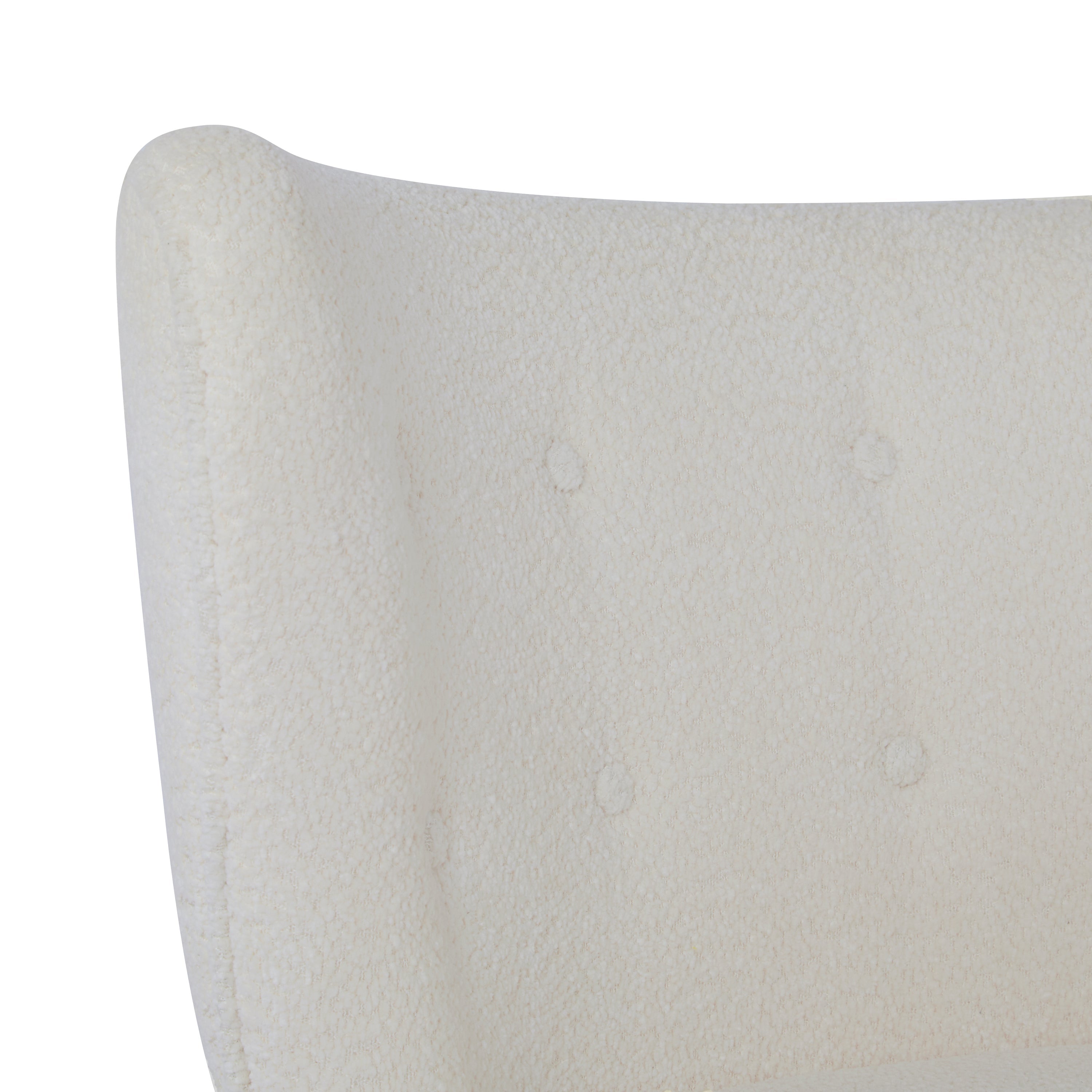 Bella Upholstered Wingback Armless Accent Chair