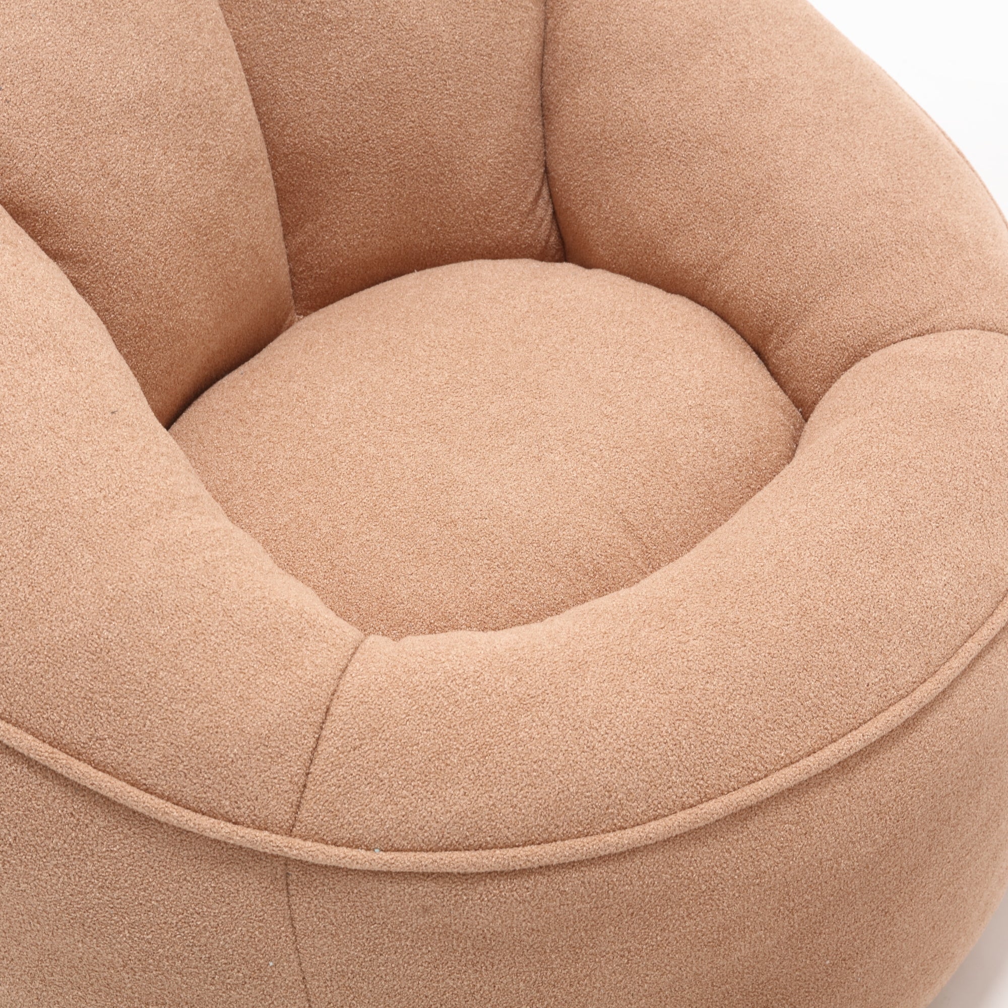 Bean Bag Sofa Chair with High-Pressure Foam and Footrest