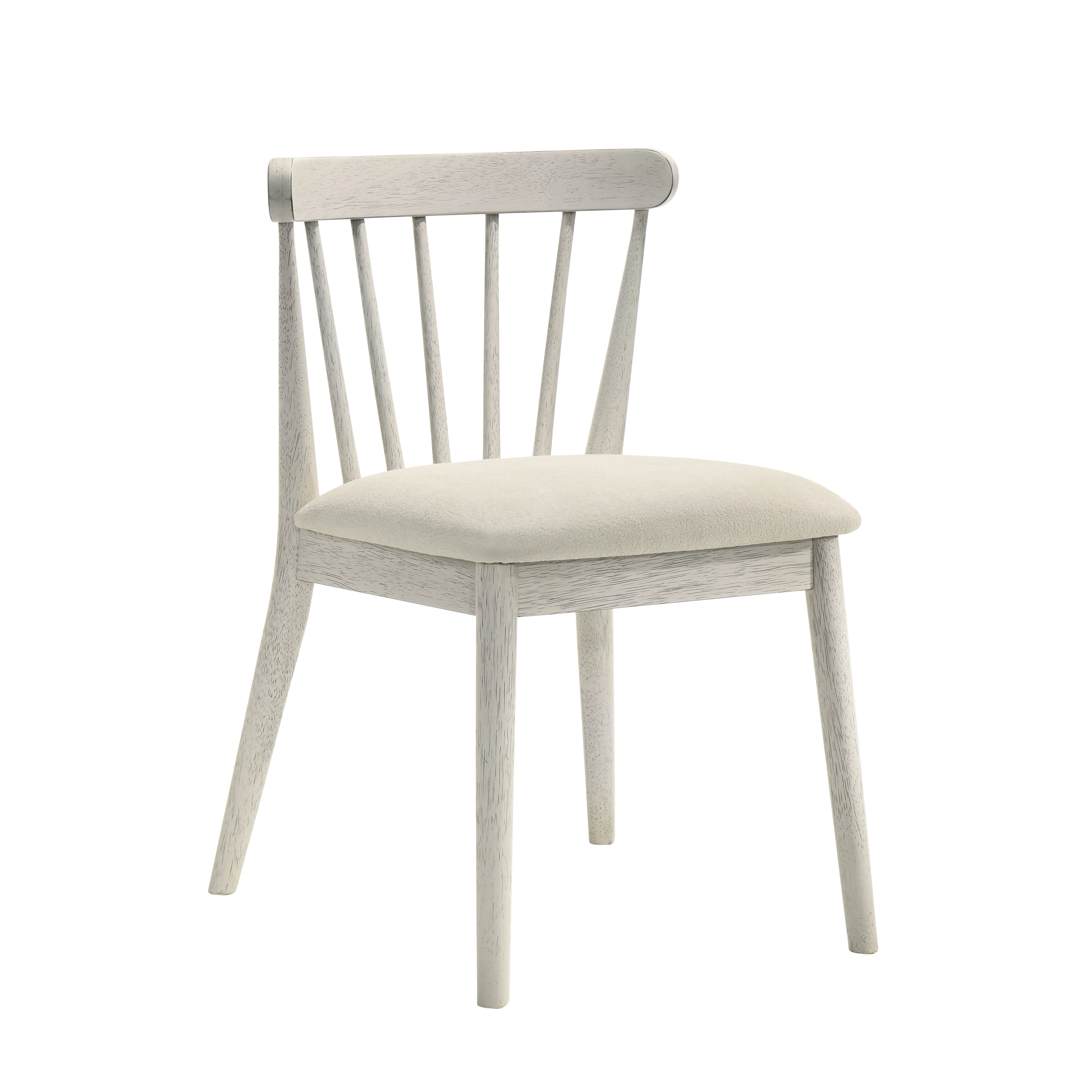 Modern Spindle Back Dining Chairs, Set of 2
