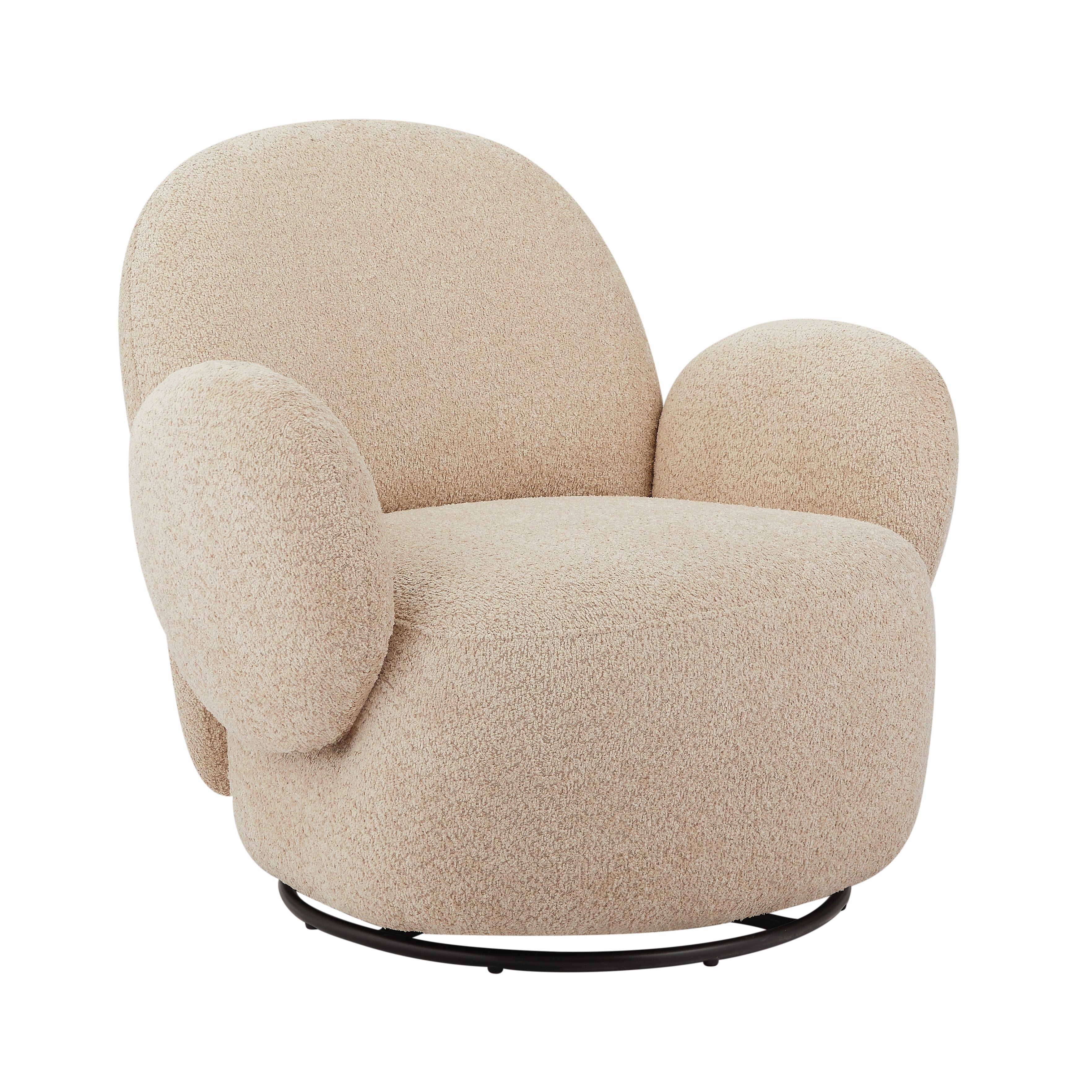 Modern Swivel Upholstered Accent Chair