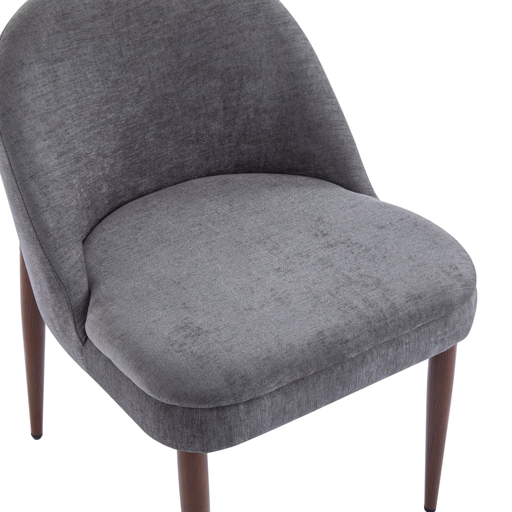 Mid-Century Modern Fabric Upholstered Dining Chair, Set of 2