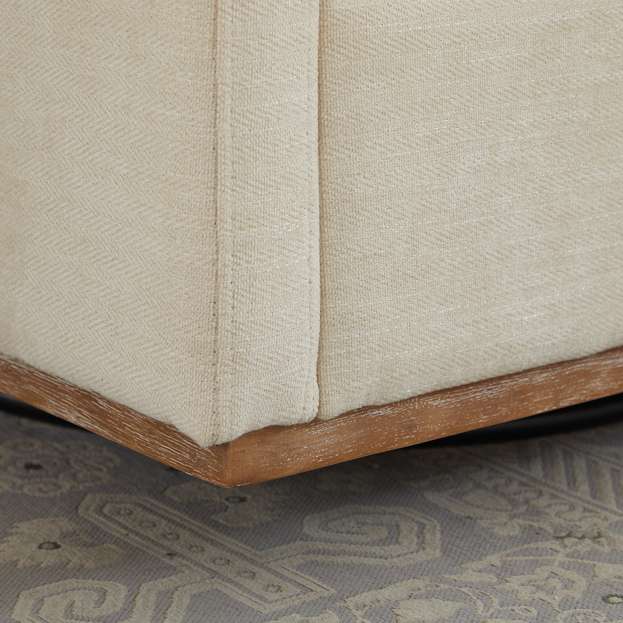 Modern Square Upholstered Swivel Accent Chair