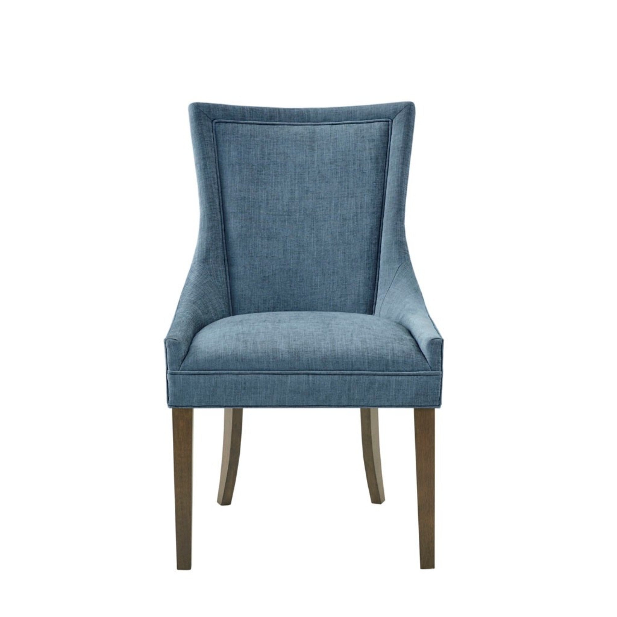 Flared High Back Upholstered Dining Chair, Set of 2