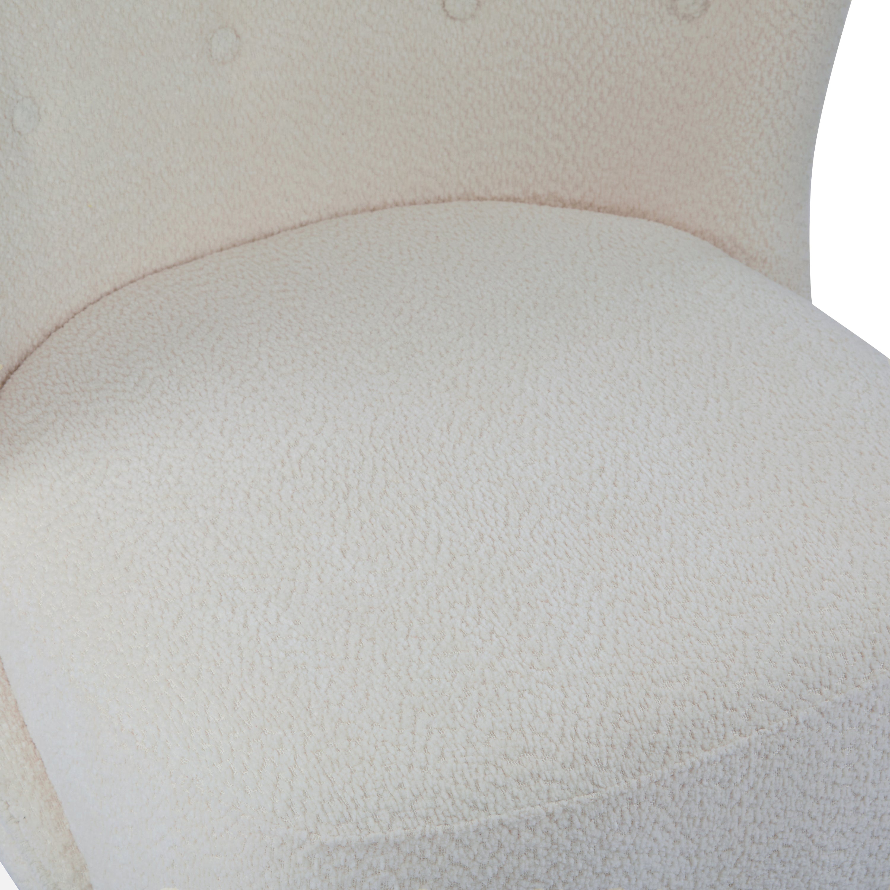 Bella Upholstered Wingback Armless Accent Chair