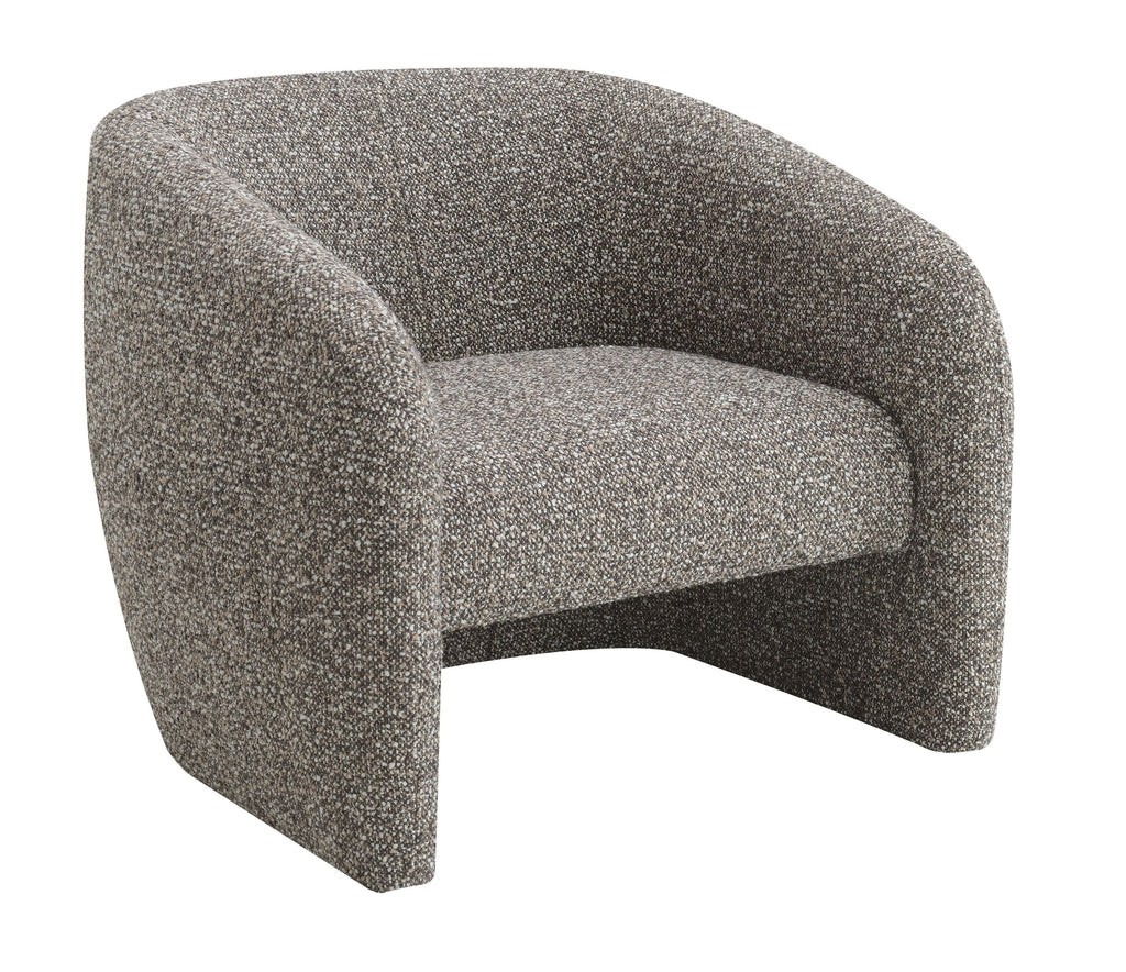 Livia Brown & Gray Tweed Accent Chair