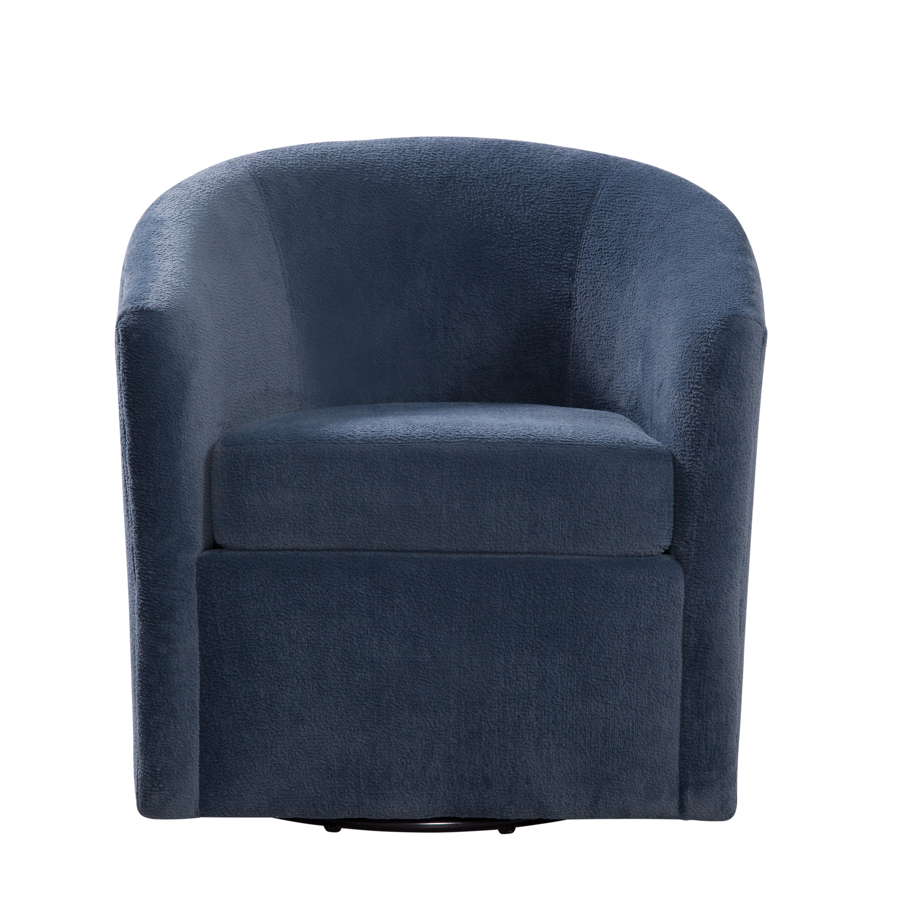 Oaklynn Barrel Style Swivel Accent Chair with Performance Fabric