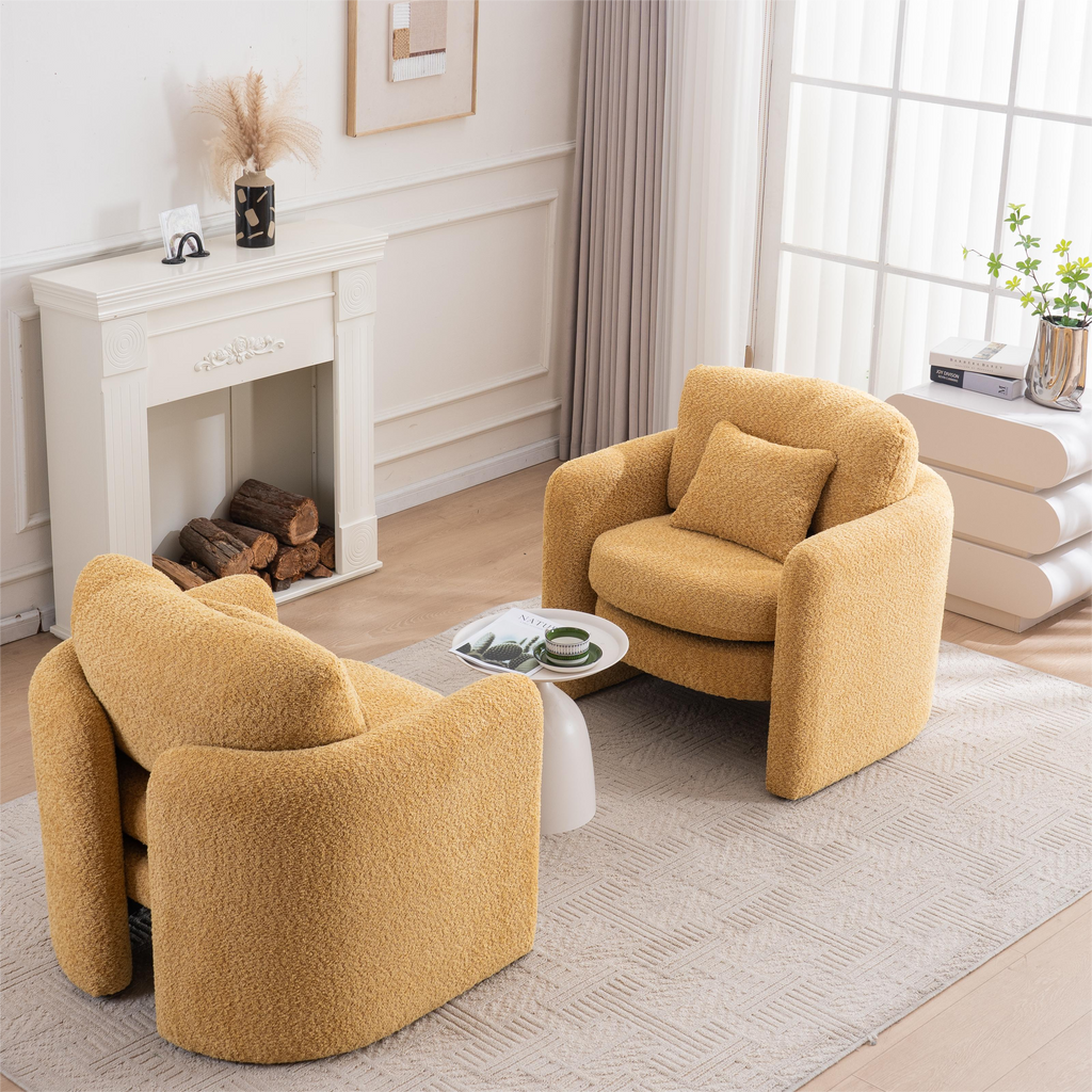 Rosewick Rounded Corner Cozy Modern Accent Chair