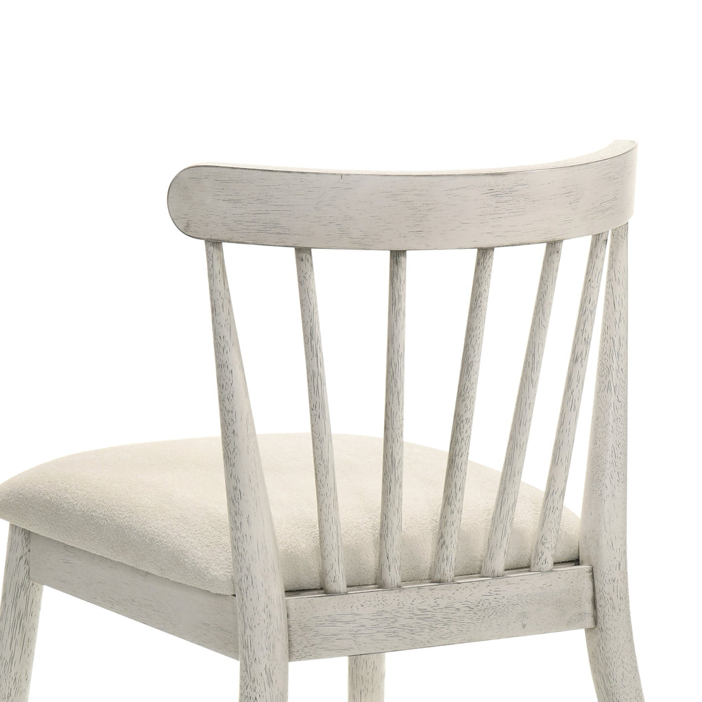 Modern Spindle Back Dining Chairs, Set of 2