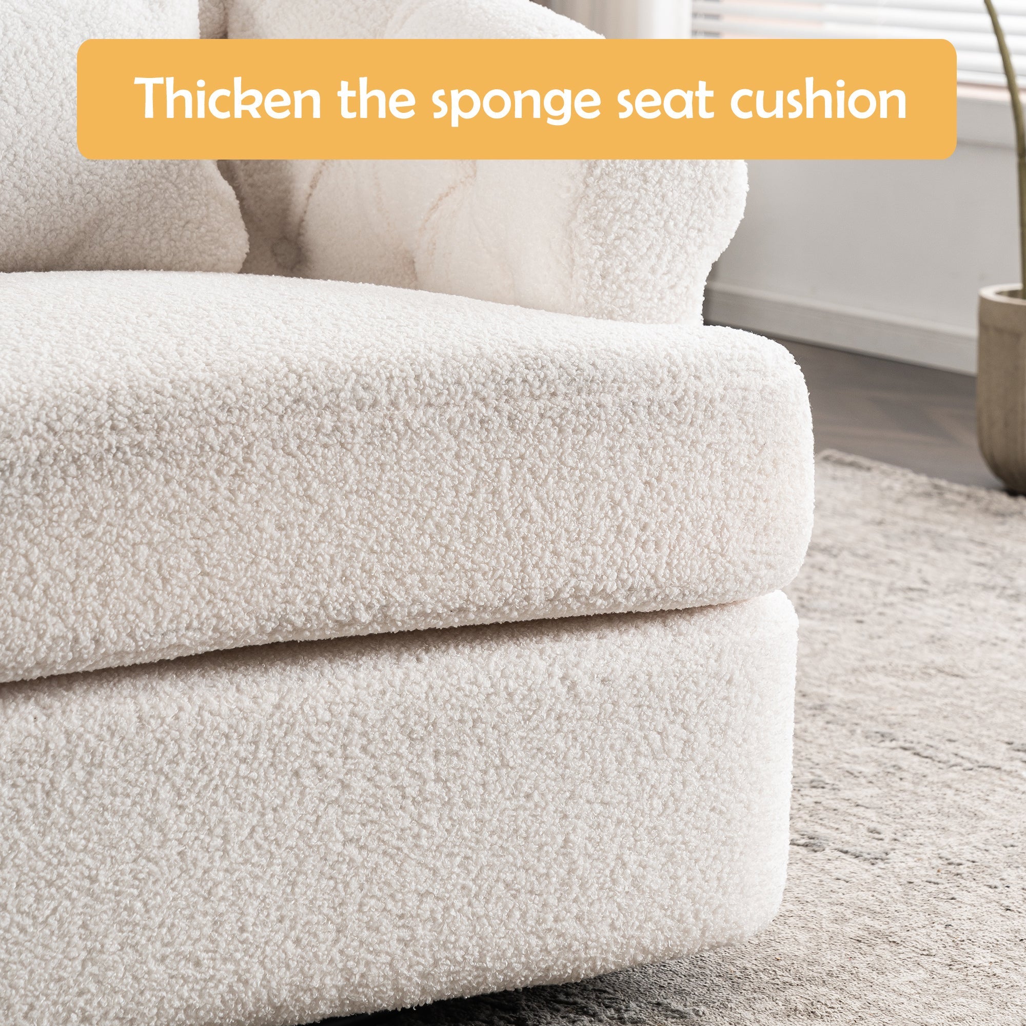 Swivel Barrel Chair with Ottoman