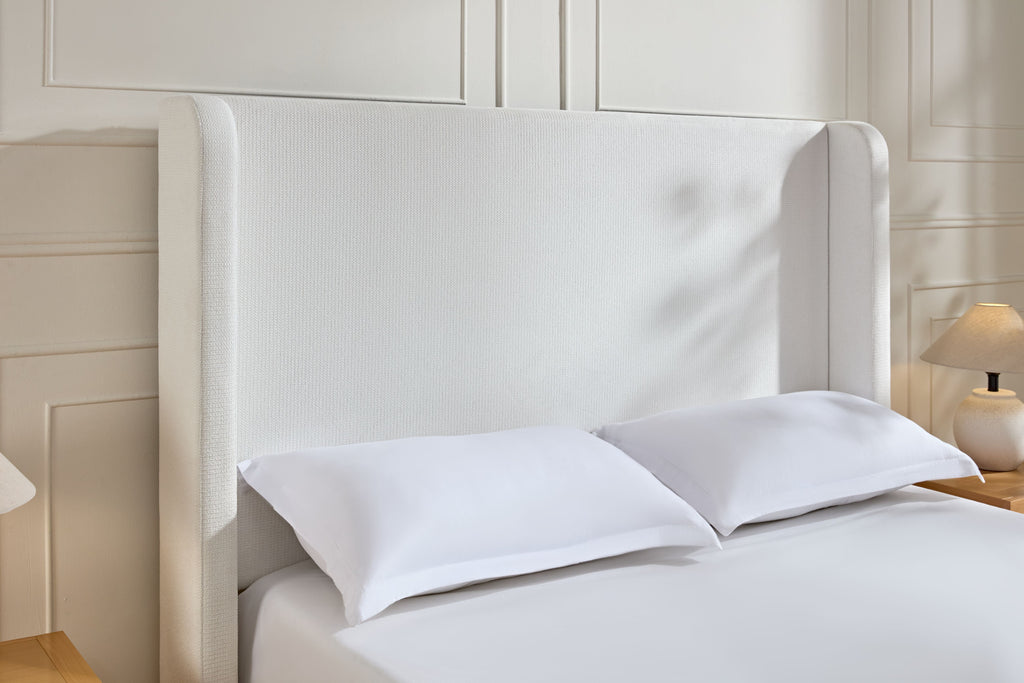 Hannah Upholstered Wingback Bed