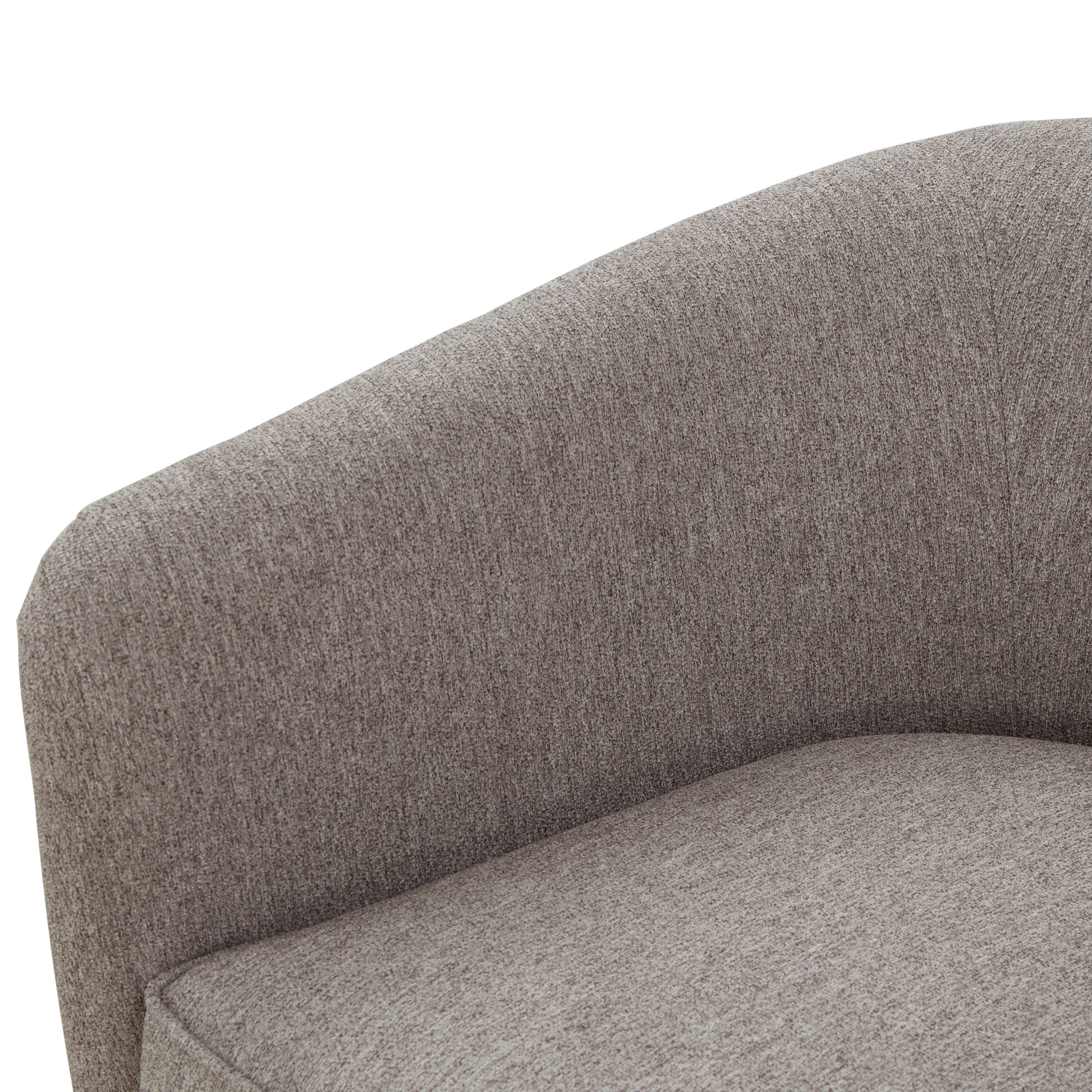 Miramar Wood Base Swivel Club Accent Chair