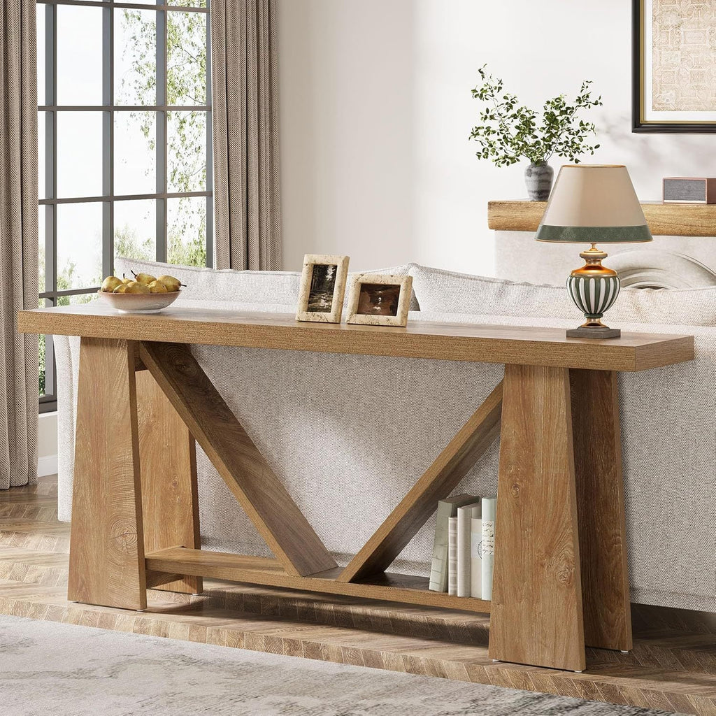 Eastmere Farmhouse 2-Tier Console Table