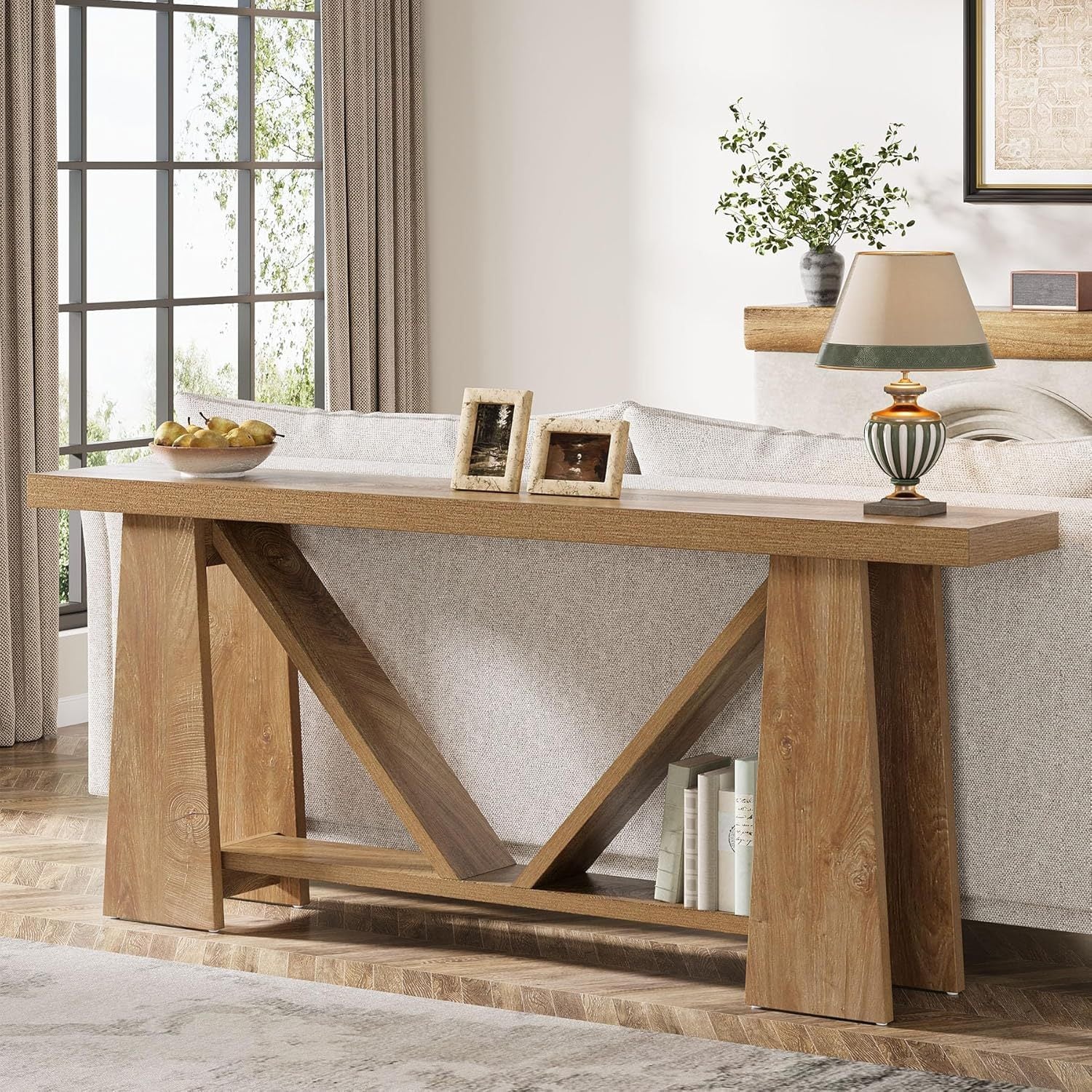 Eastmere Farmhouse 2-Tier Console Table