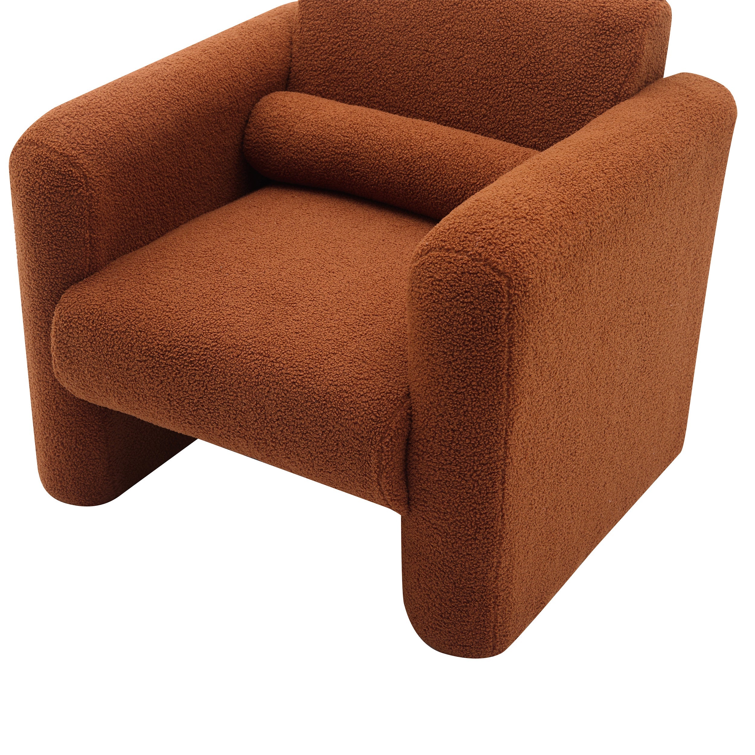 Marlowe Modern Sherpa Upholstered Comfy Reading Accent Chair