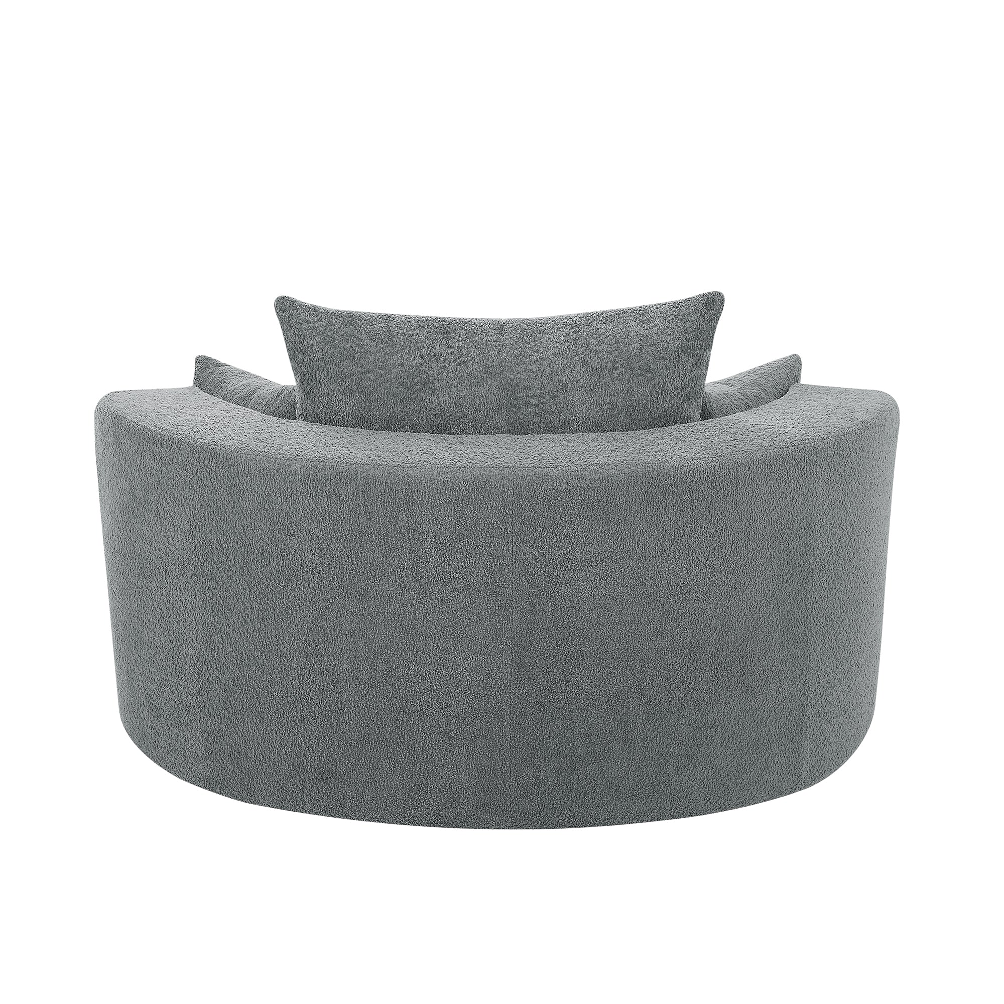 Crossley Oversized Swivel Barrel Accent Chair