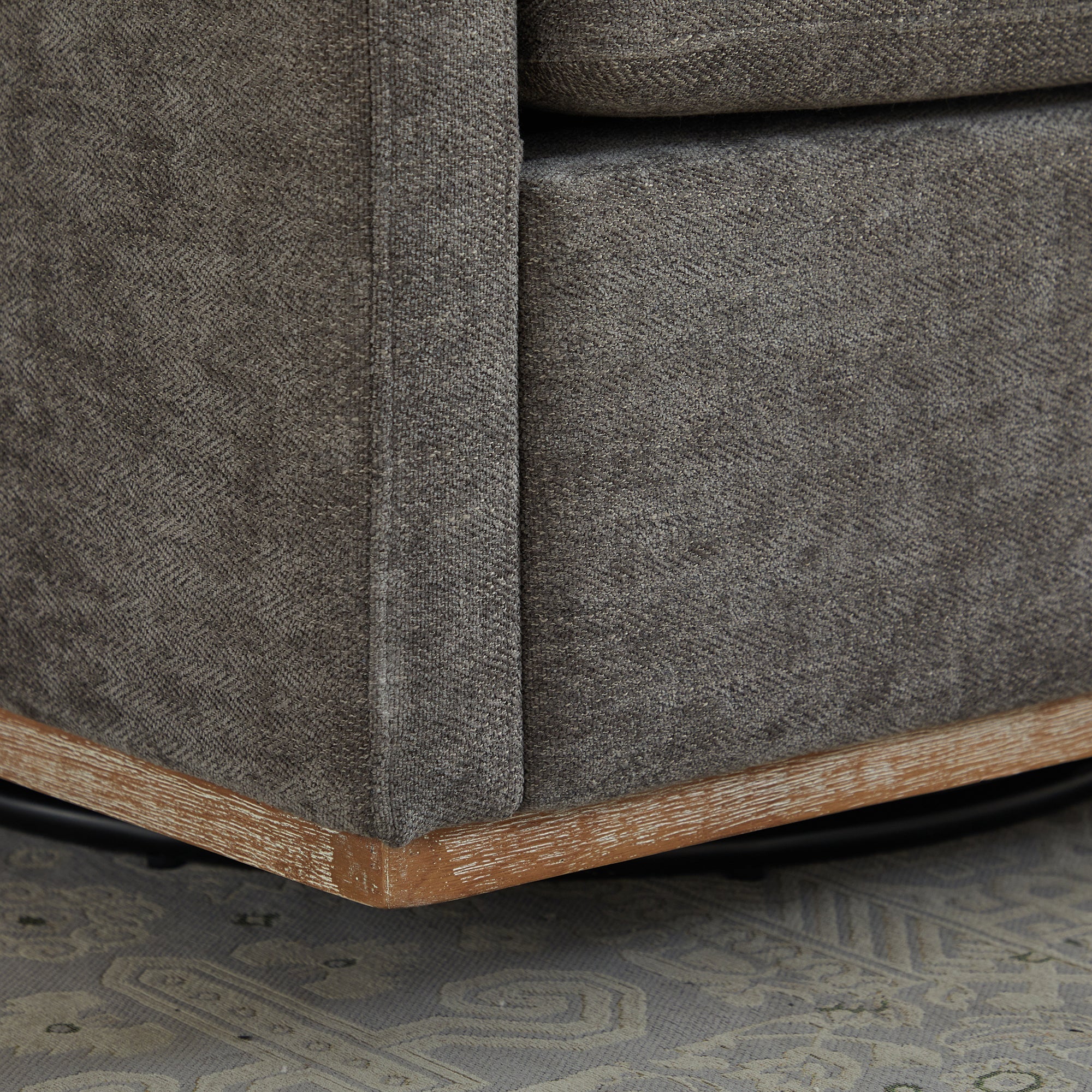 Modern Square Upholstered Swivel Accent Chair