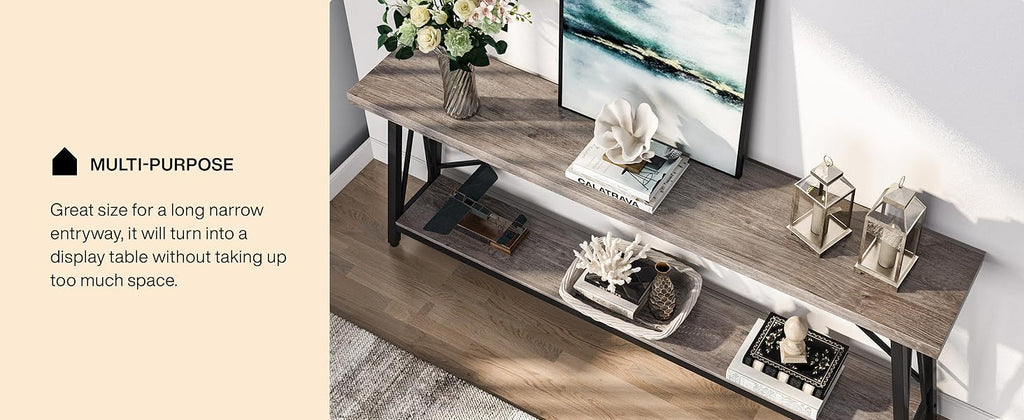 Millstone Industrial Sofa Table