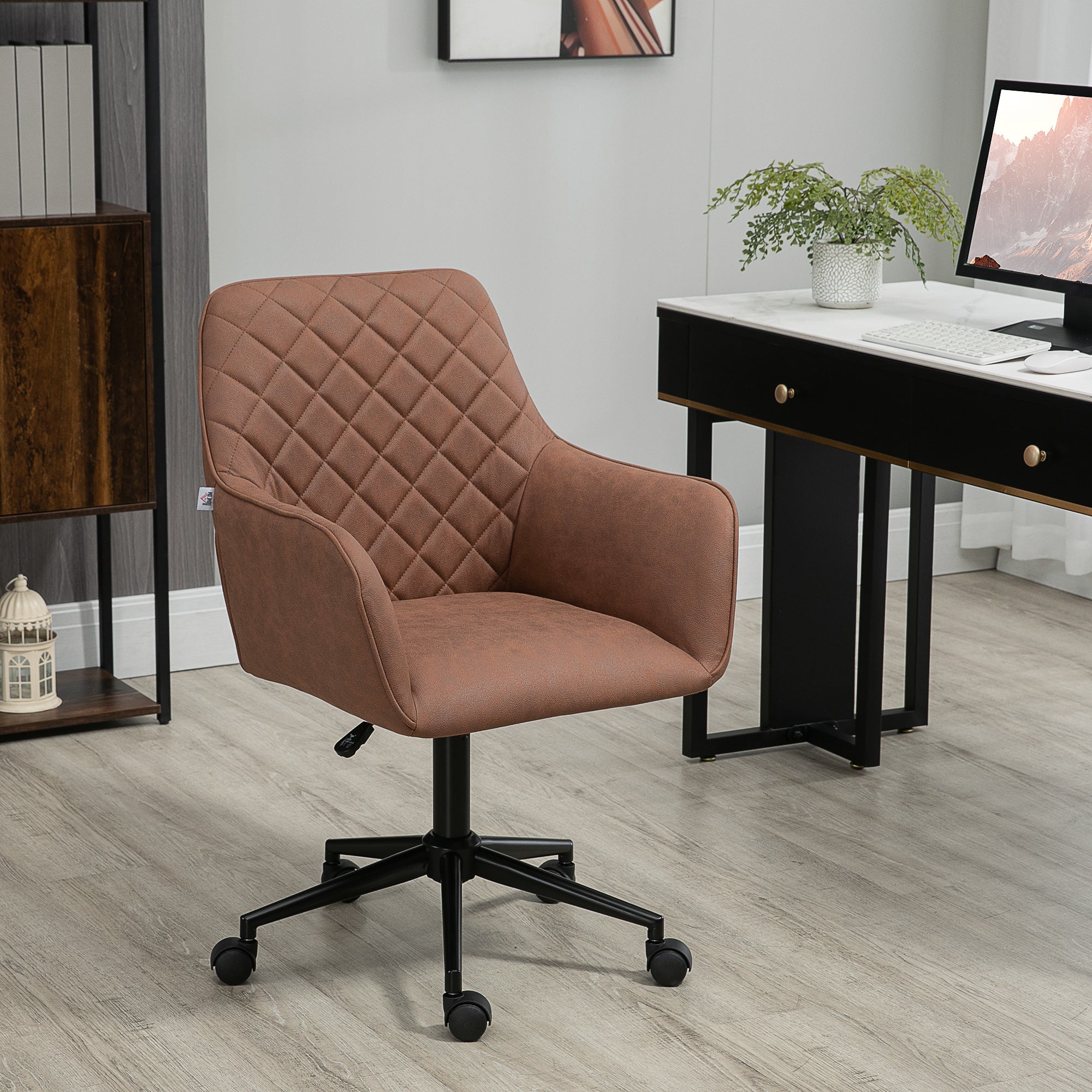 Diamond Home Office Swivel Desk Chair with Adjustable Height