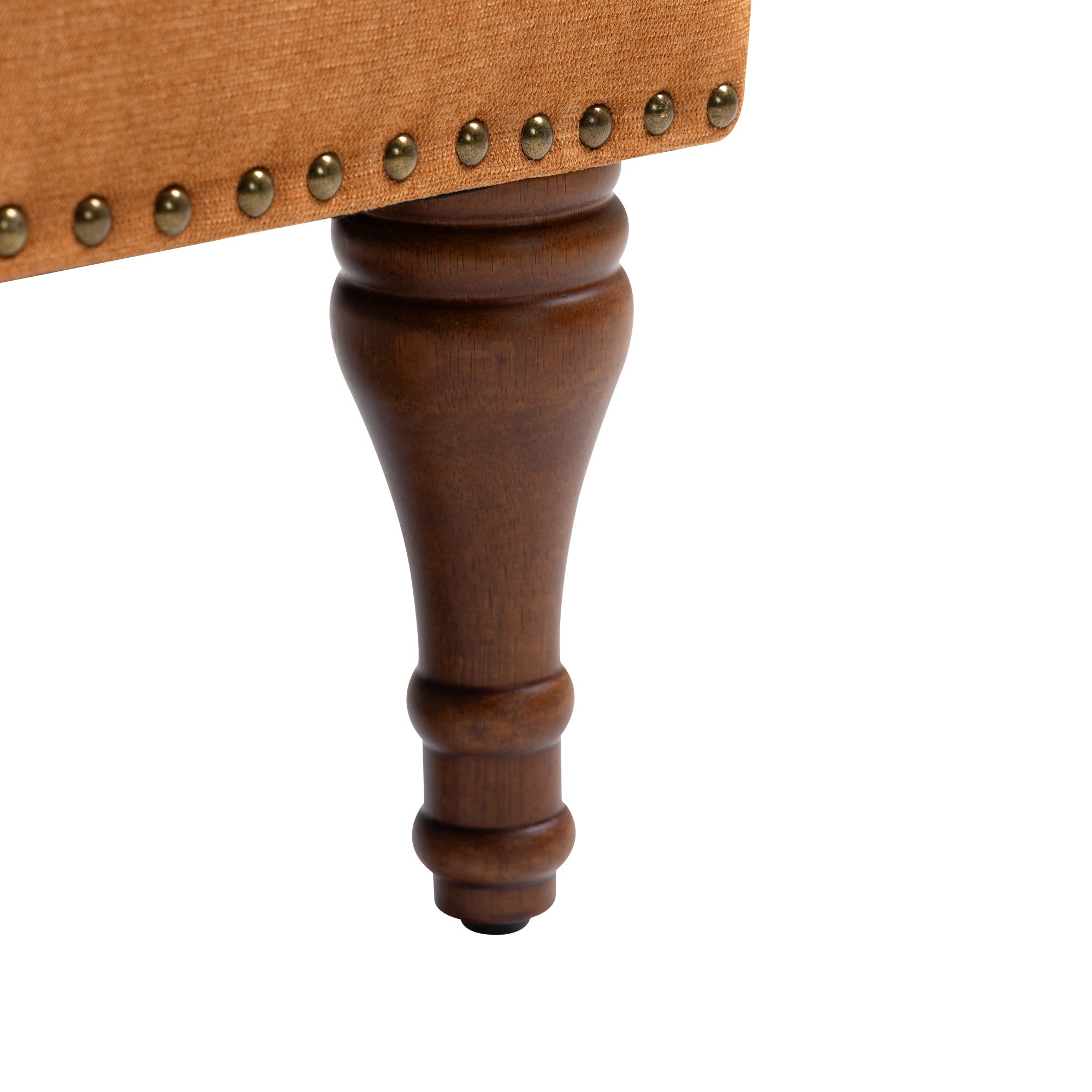 Nailhead Trim Rolled Arm Upholstered Accent Chair