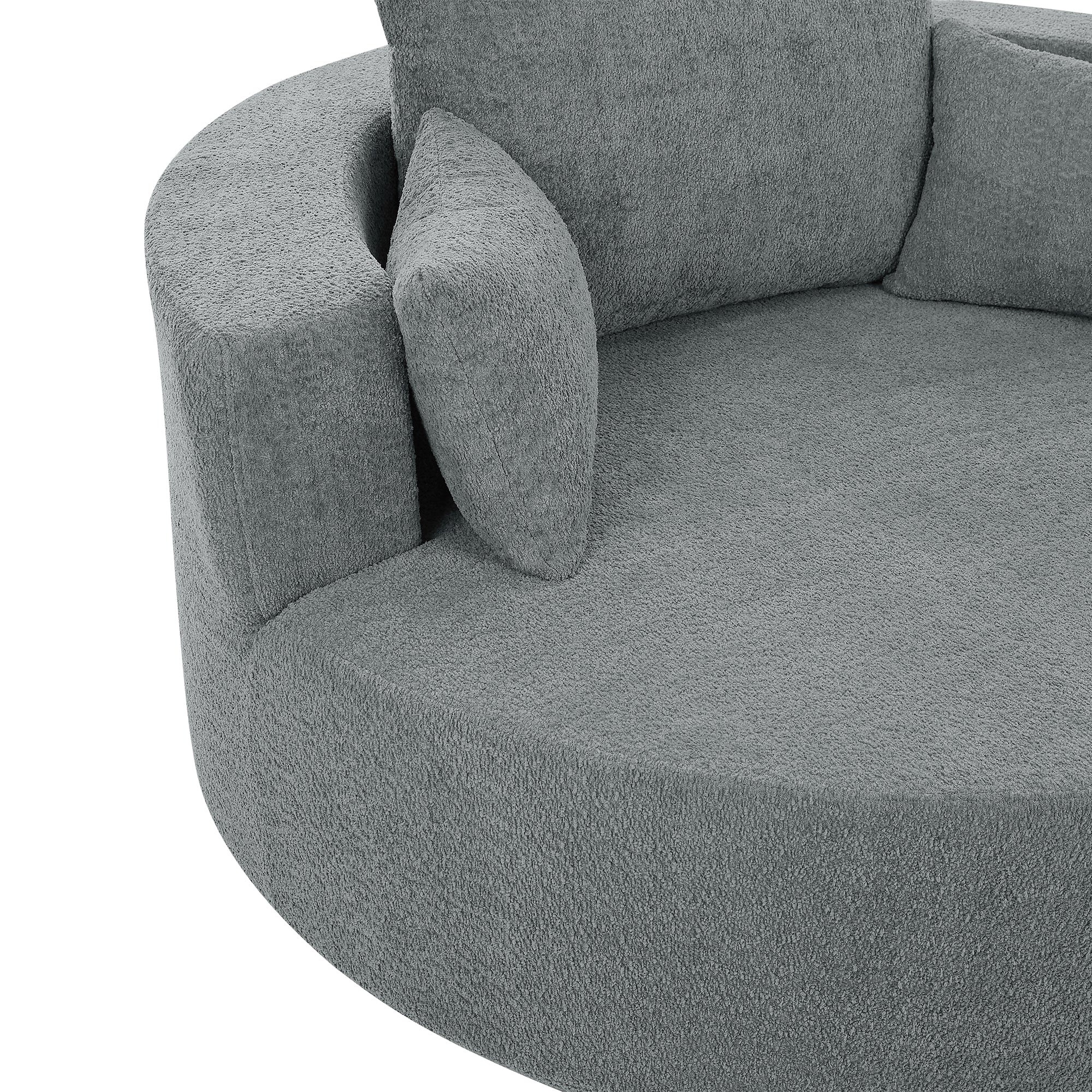 Crossley Oversized Swivel Barrel Accent Chair