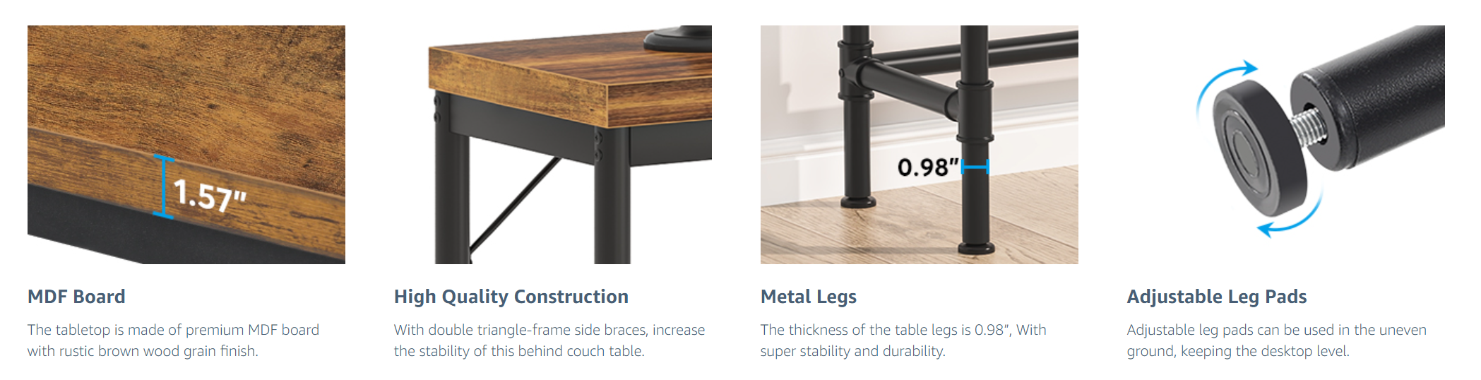 Linwood Industrial Console Table