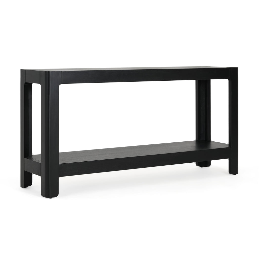 Modern Farmhouse Minimalist Rounded Console Table