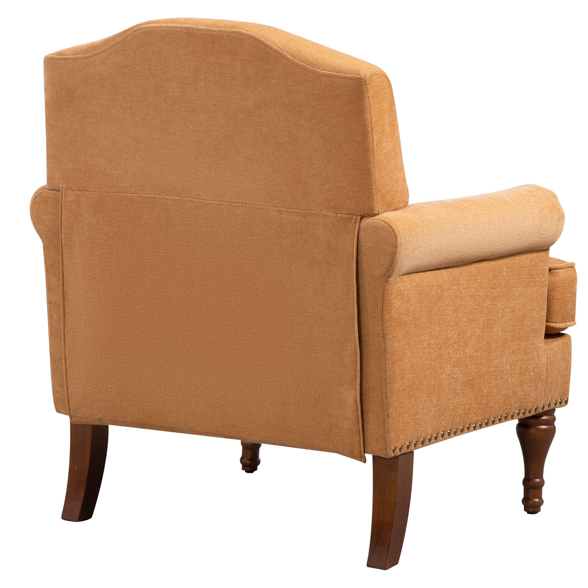 Nailhead Trim Rolled Arm Upholstered Accent Chair