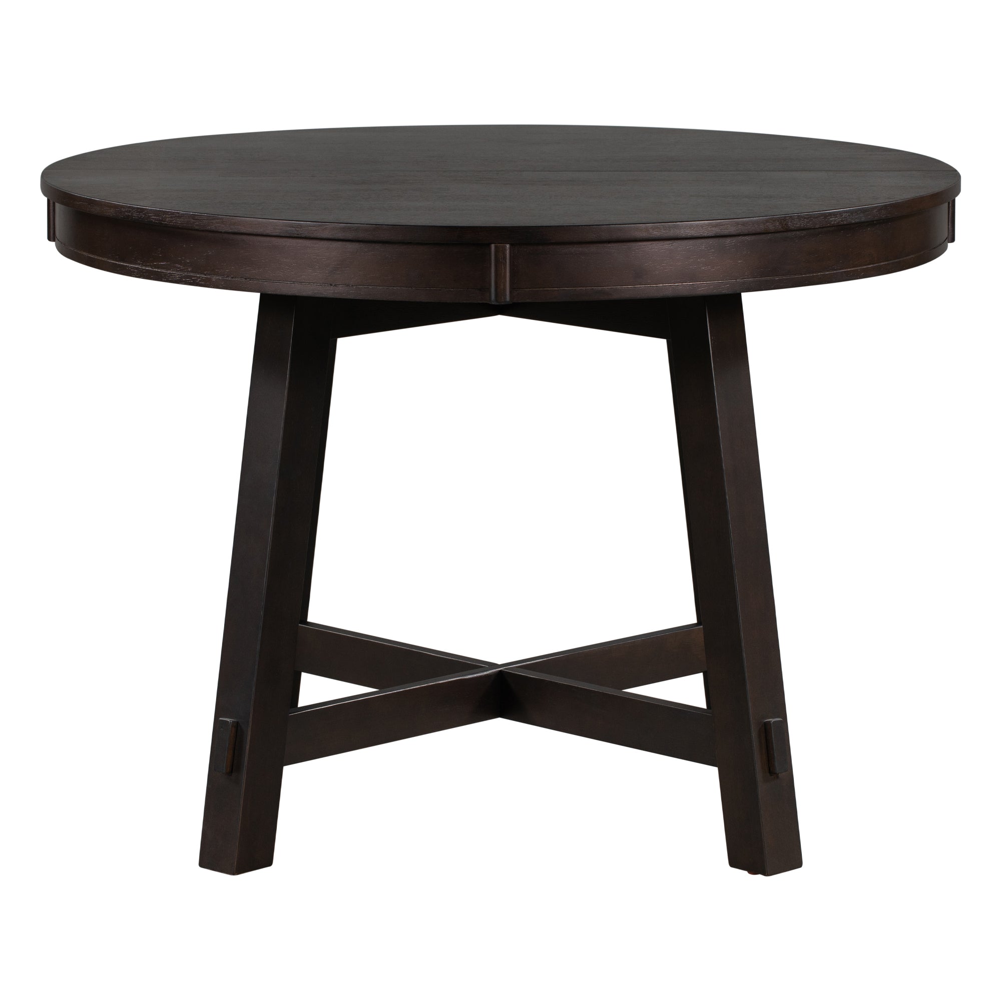 Farmhouse Round Extendable Dining Table with 16 Leaf
