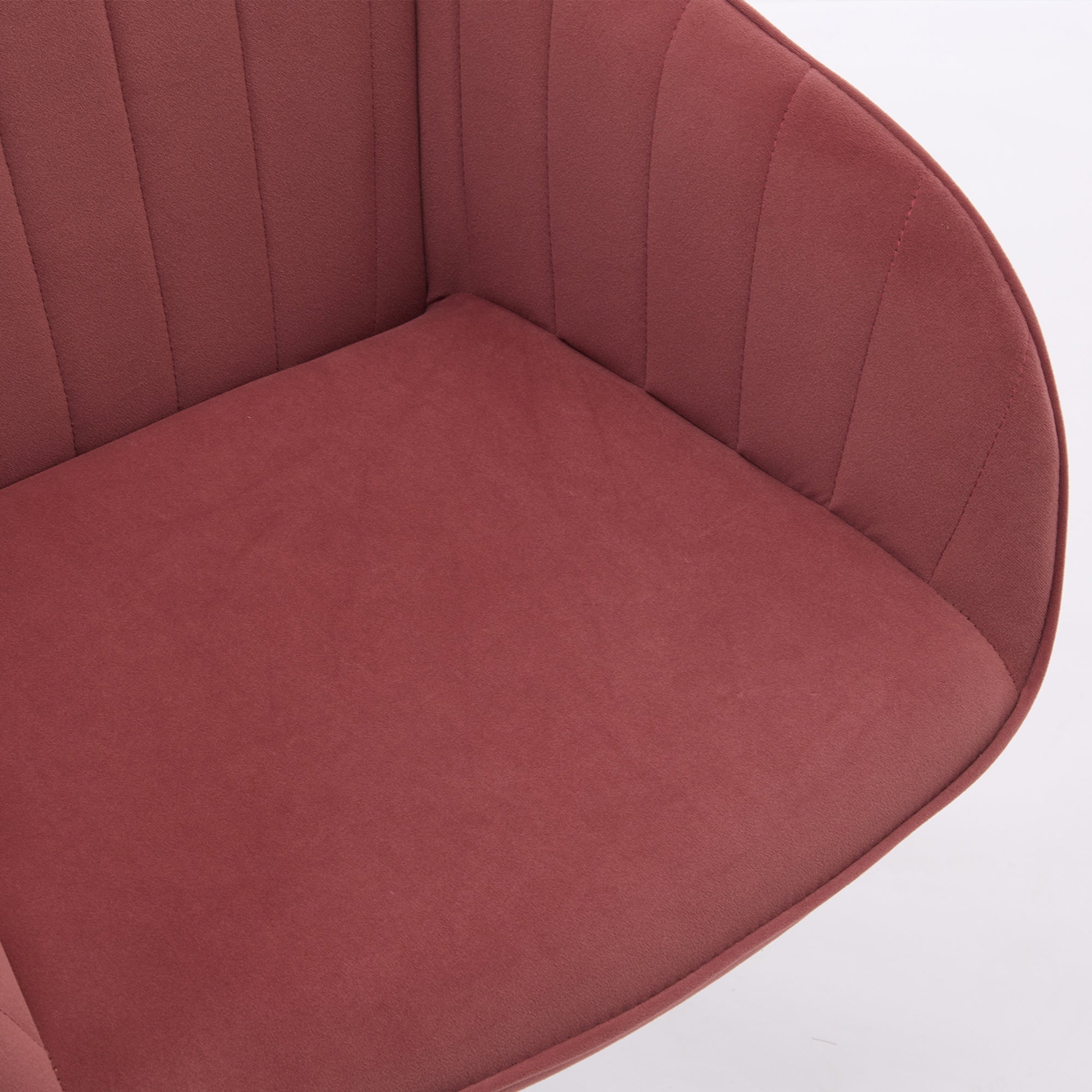 Adjustable Ergonomic Swivel Chair with Golden Base