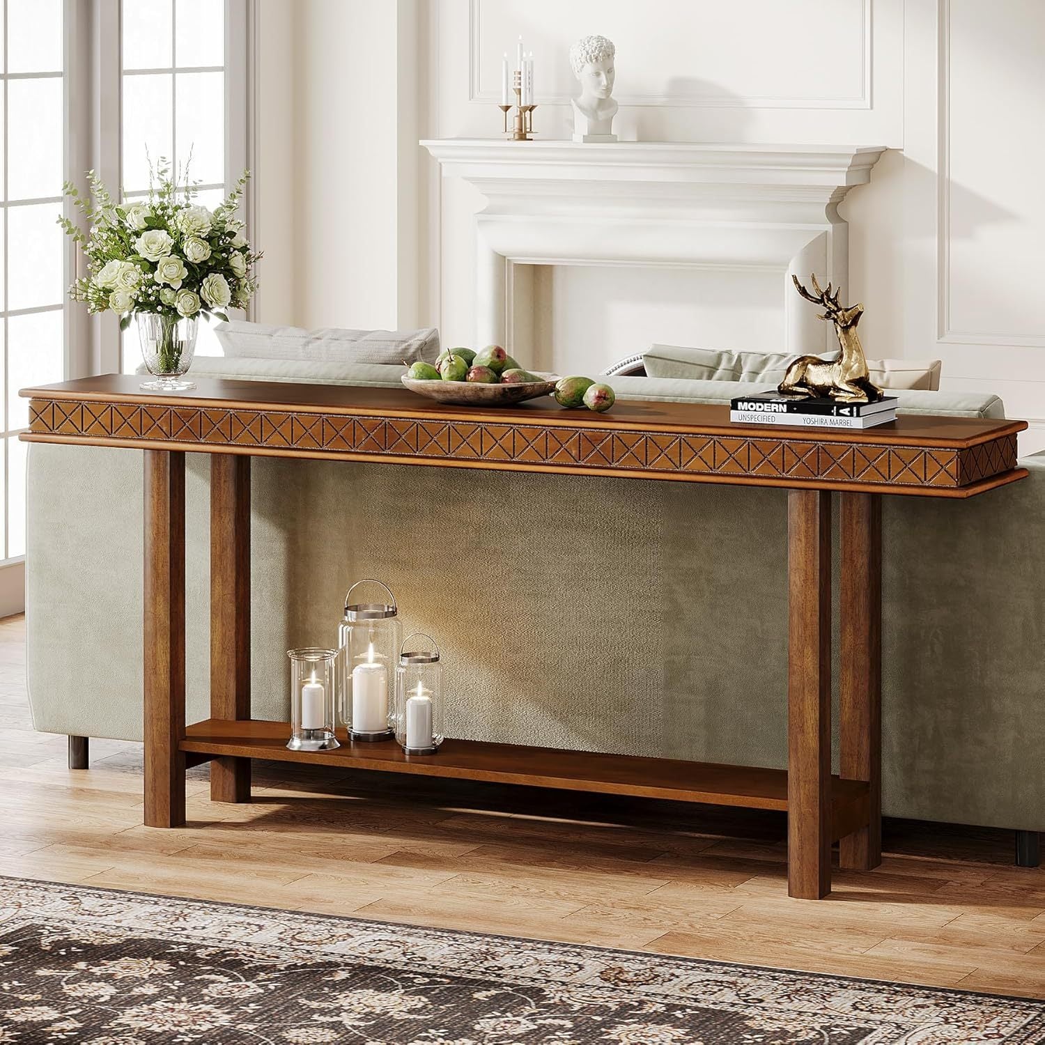 Mapledown 2-Tier Entryway Accent Table with Storage