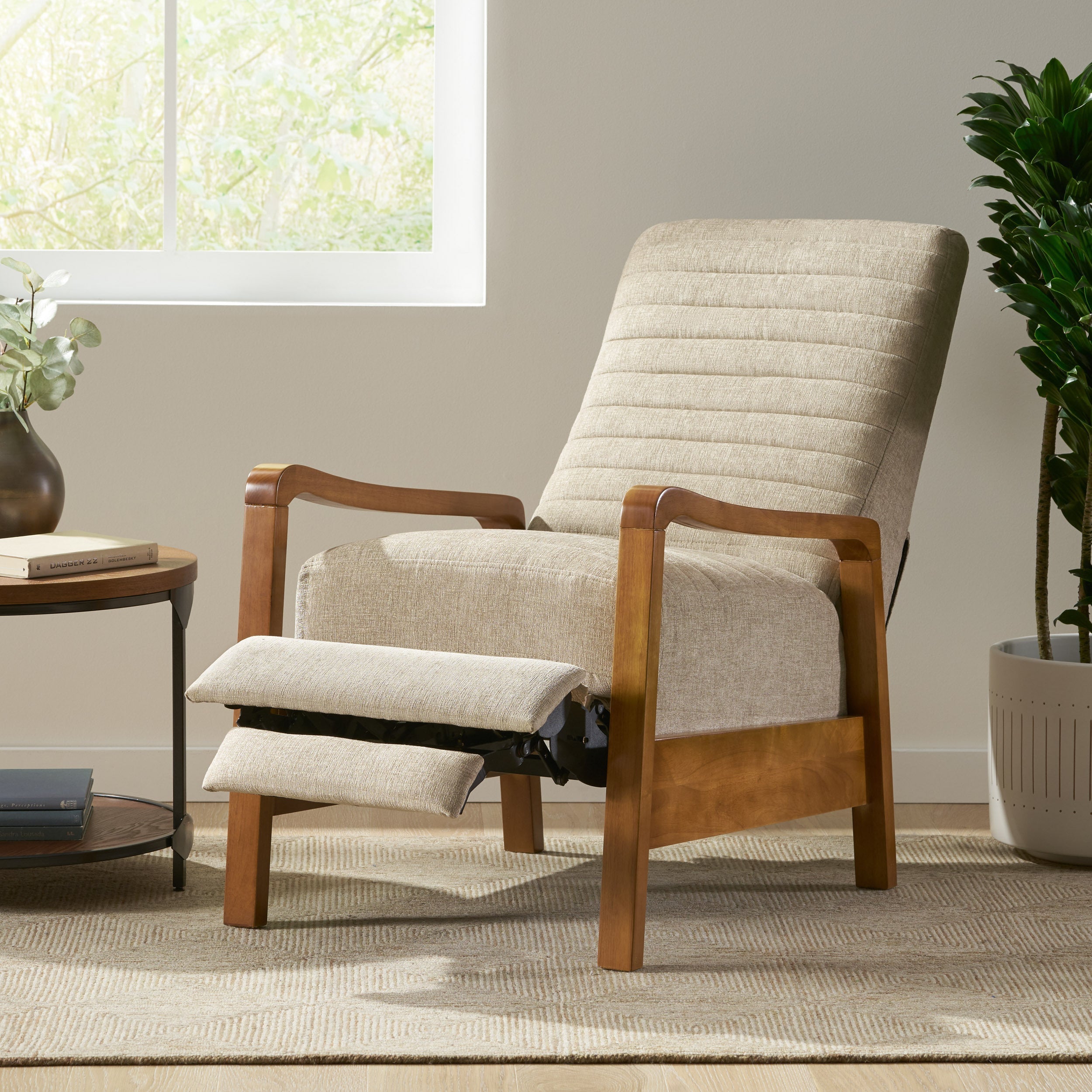 Mid-Century Modern Manual Club Recliner