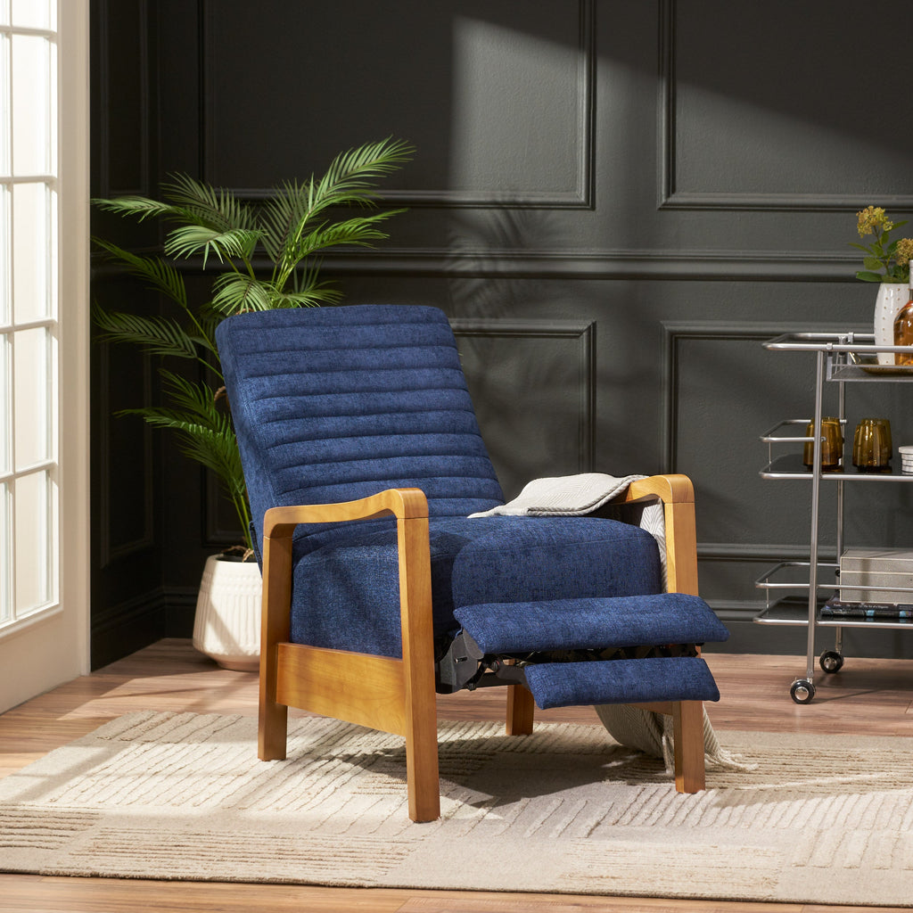 Mid-Century Modern Manual Club Recliner