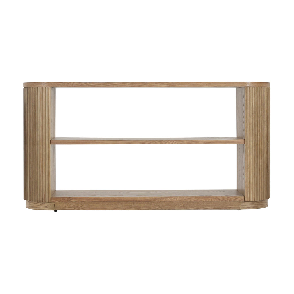 Modern Entryway Console Table with Open Shelf