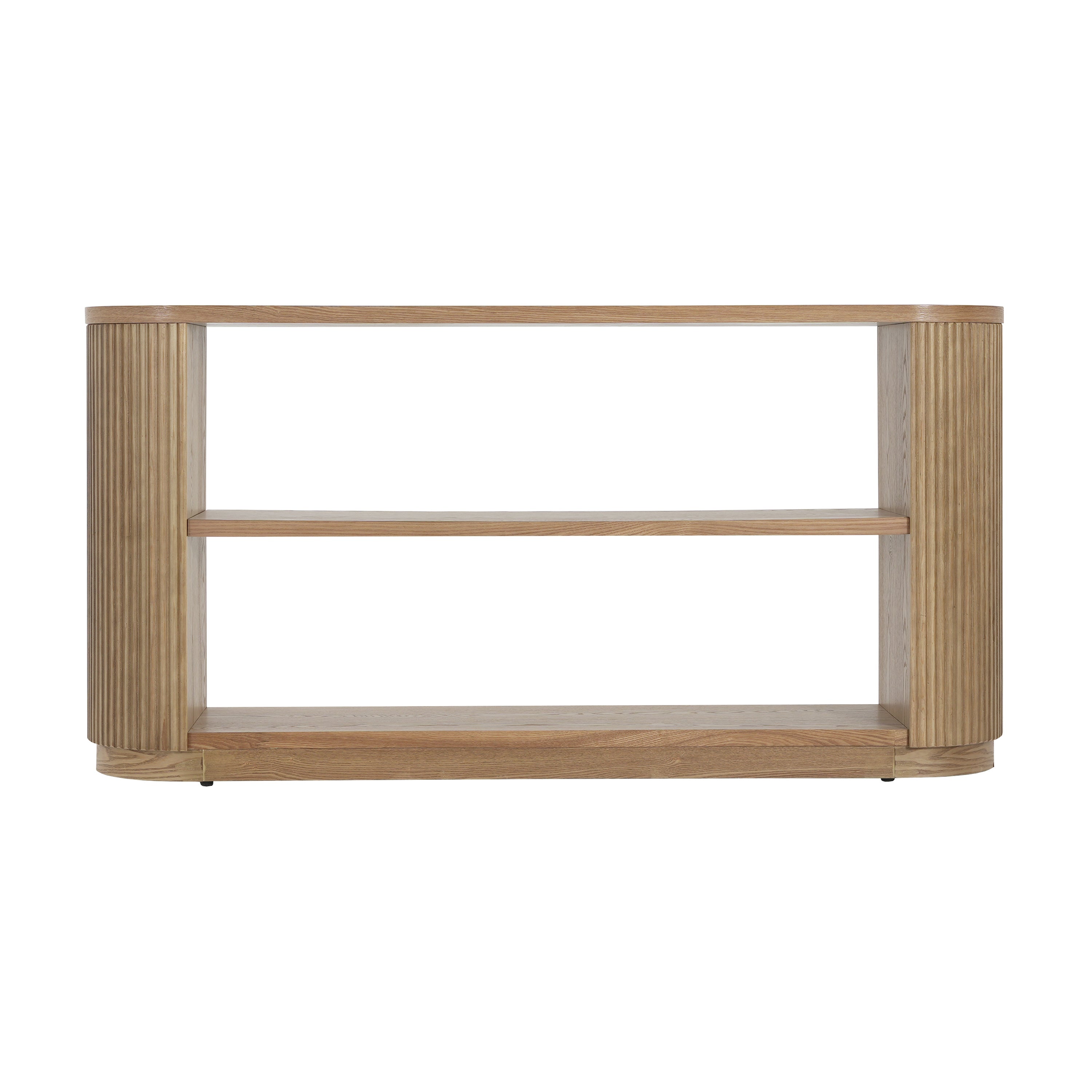Modern Entryway Console Table with Open Shelf