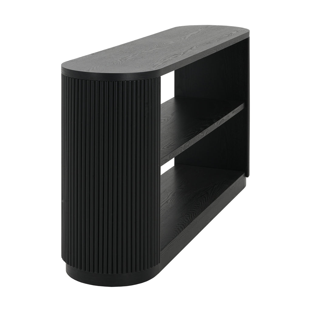 Modern Entryway Console Table with Open Shelf