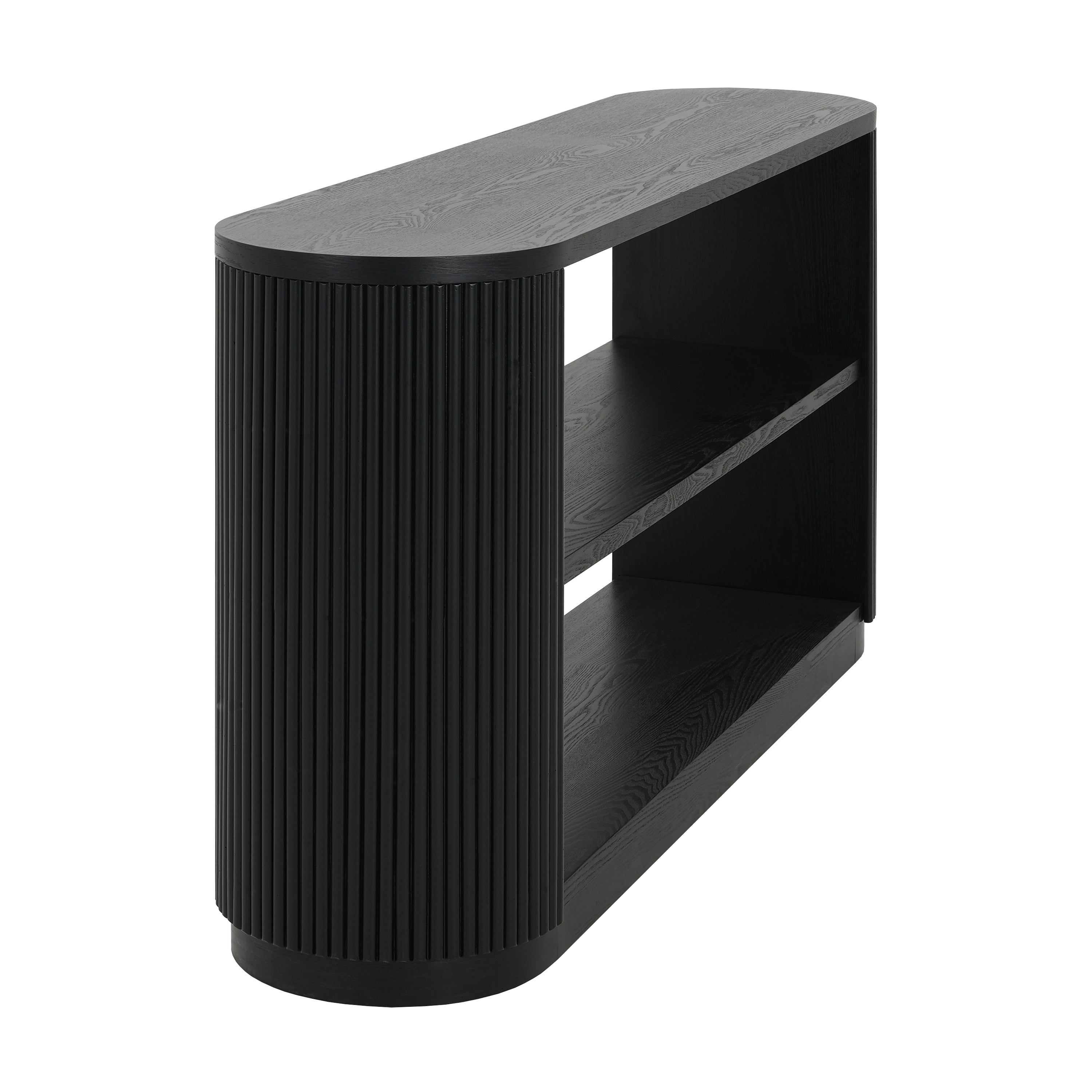 Modern Entryway Console Table with Open Shelf