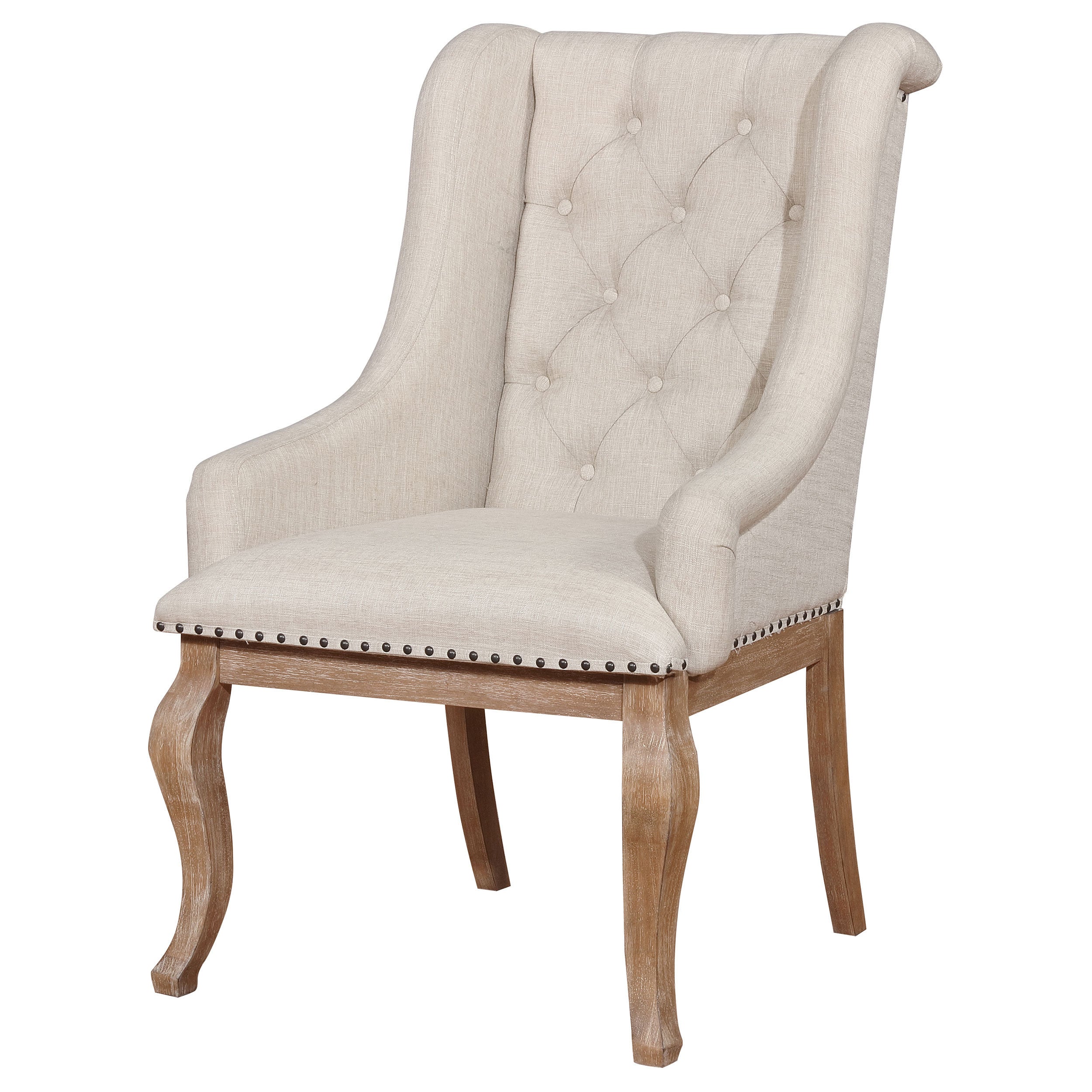 Fremont Barley Brown Upholstered Dining Chairs, Set of 2