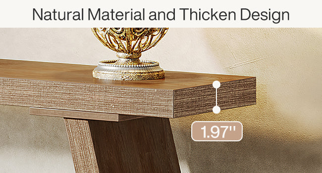 Willowford Industrial Console Table with 2-Tier Storage Shelves