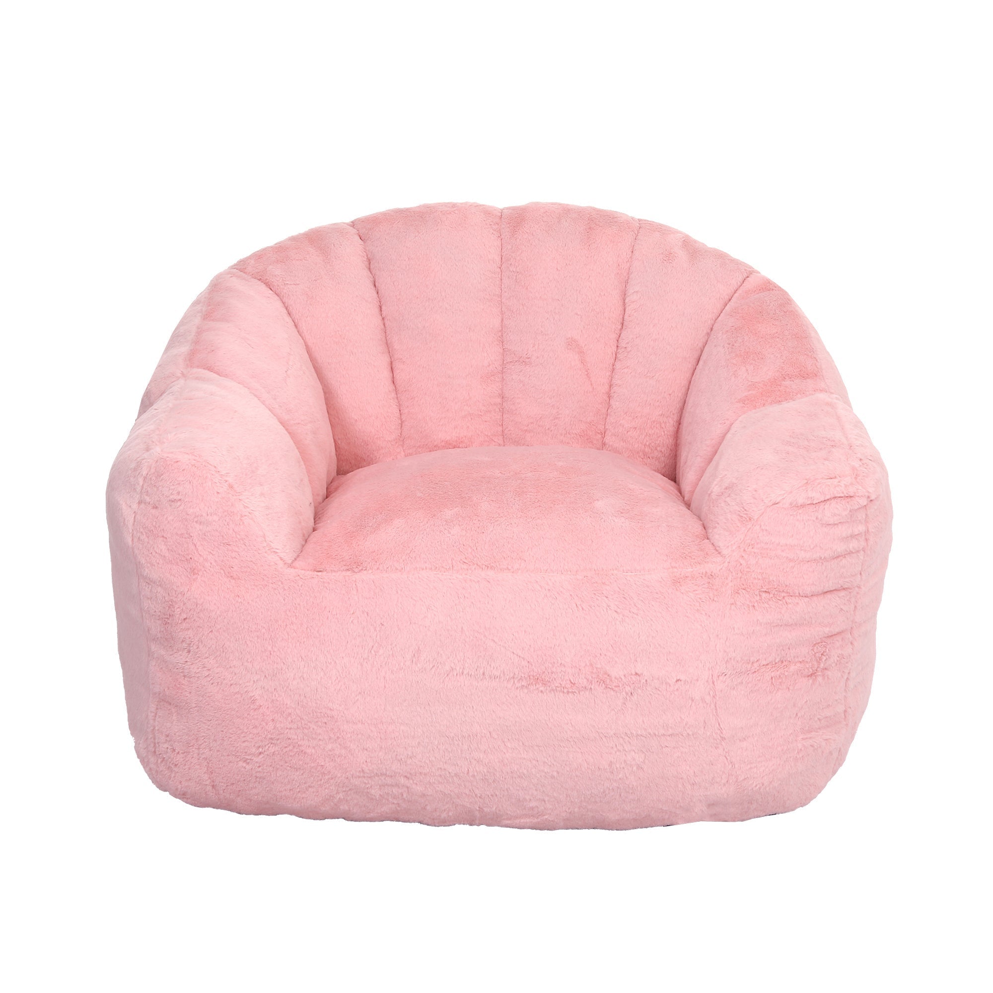 Beanbag Sofa Chair with Armrests Stuffed with High-Density Foam