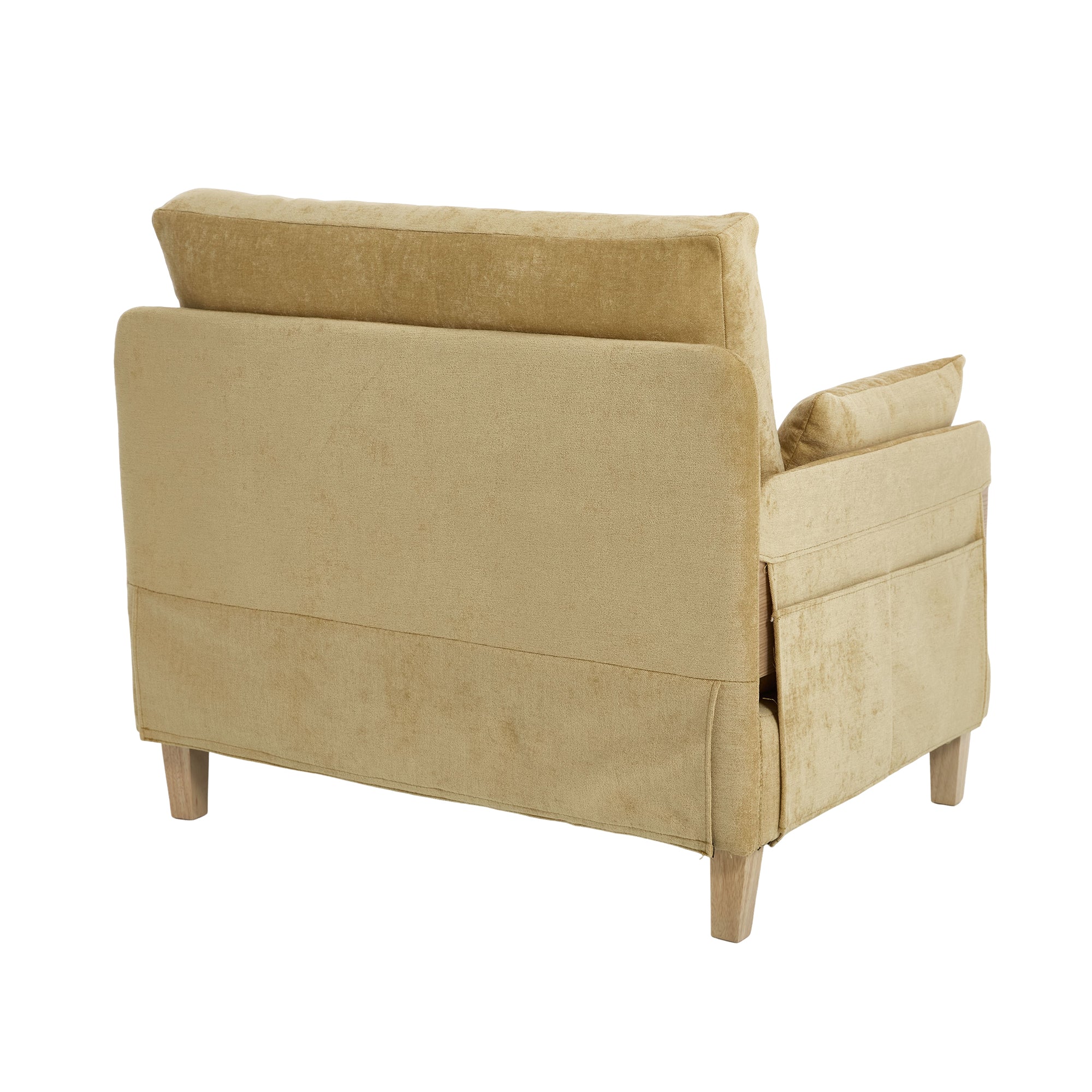 Mid-Century Modern Chenille Foldable Sofa Bed Recliner