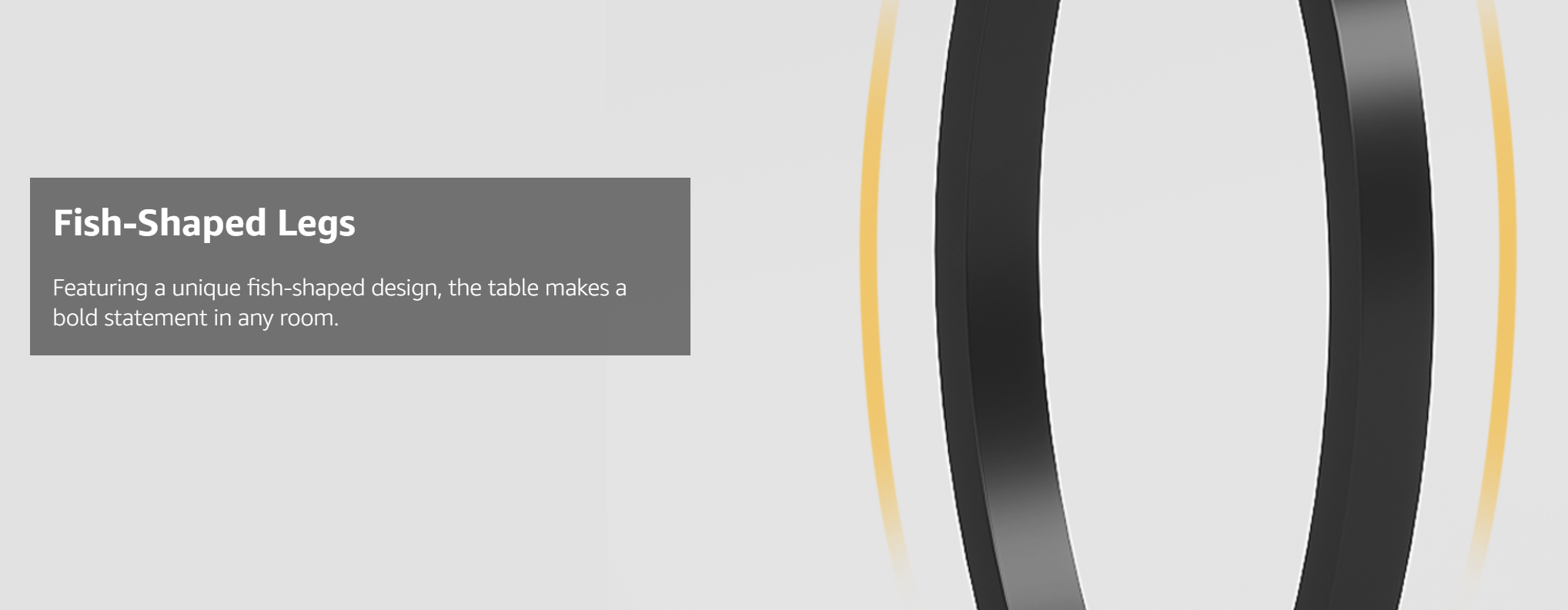 Norwick Console Table with Fish Tail Legs