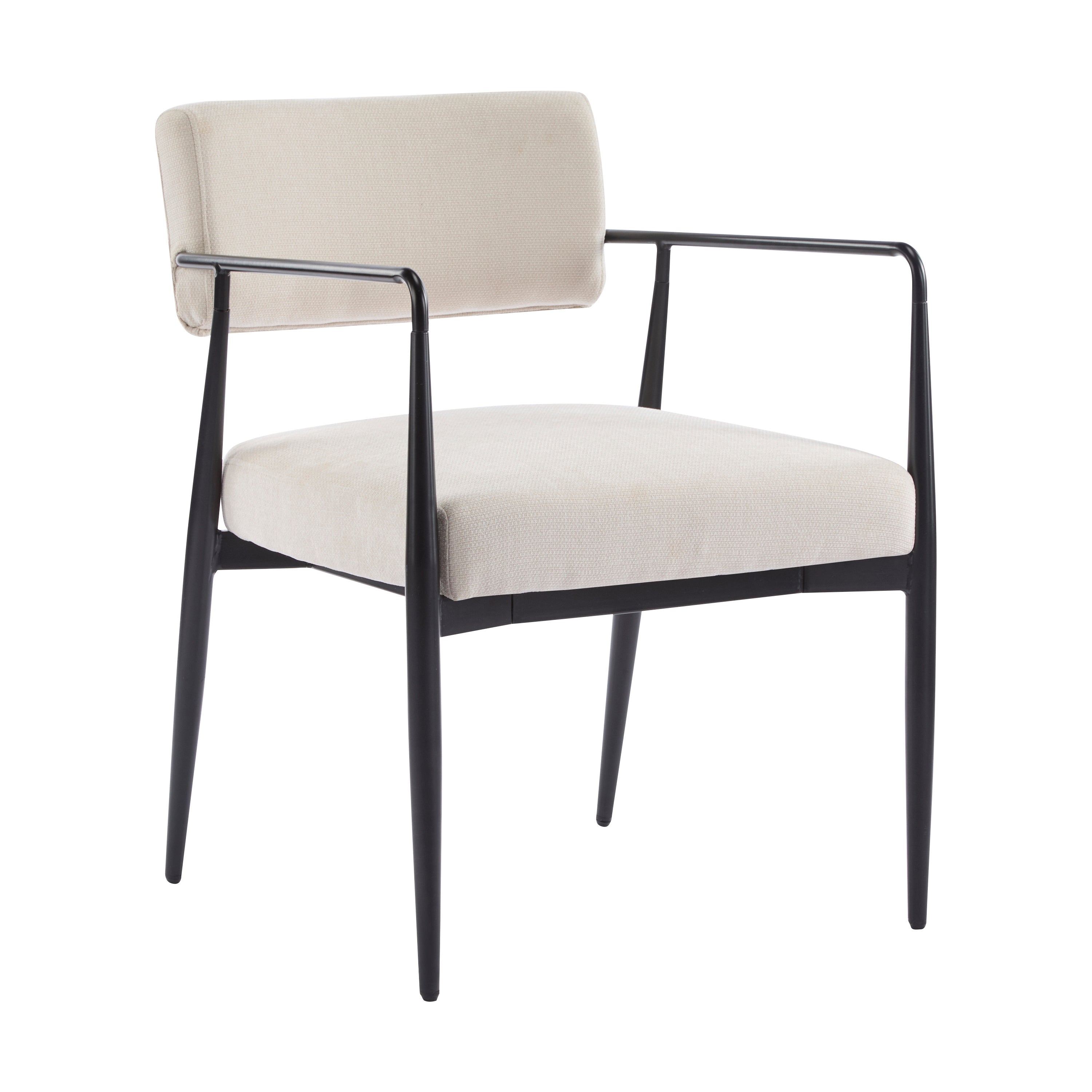 Nora Modern Metal Frame Dining Chair, Set of 2