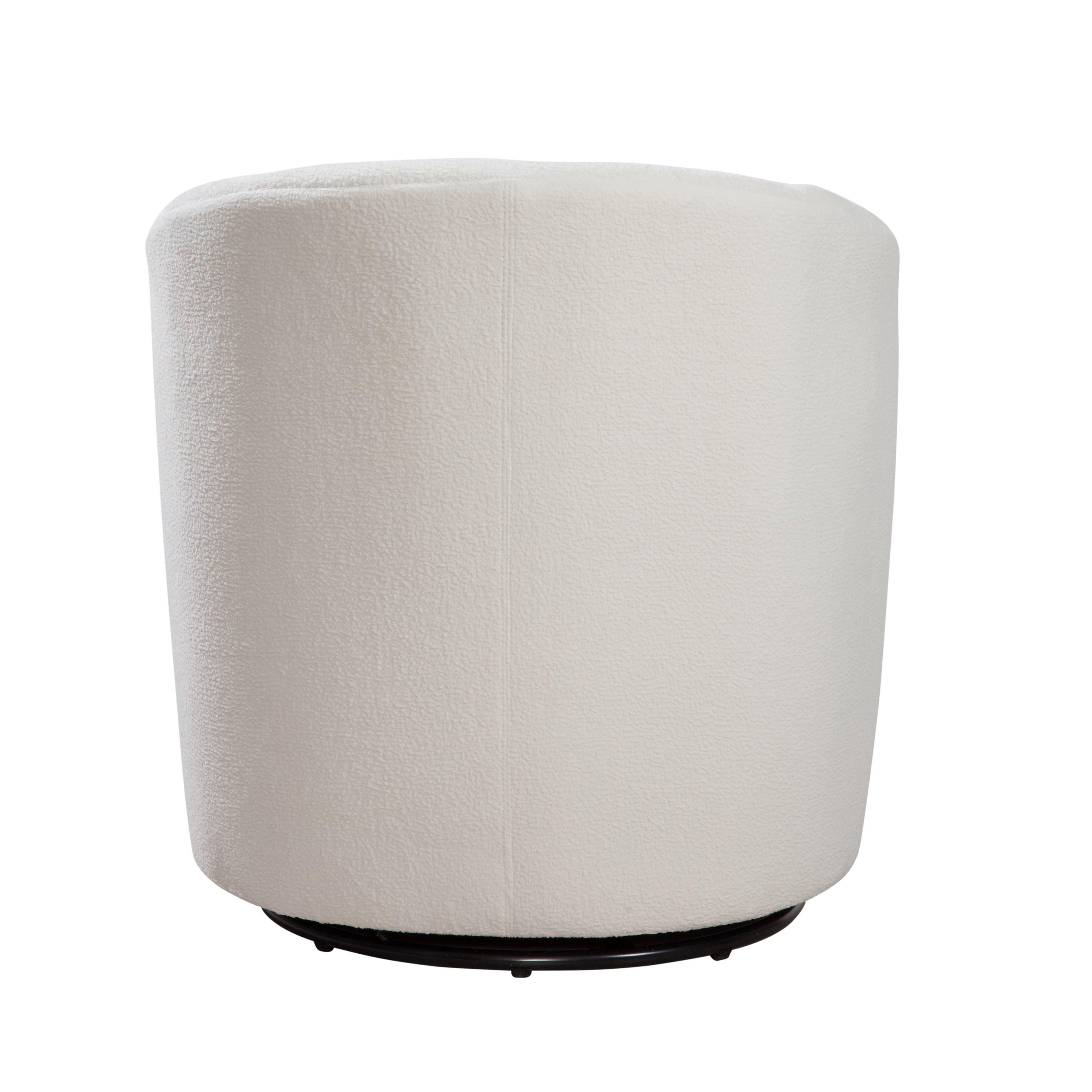 Oaklynn Barrel Style Swivel Accent Chair with Performance Fabric