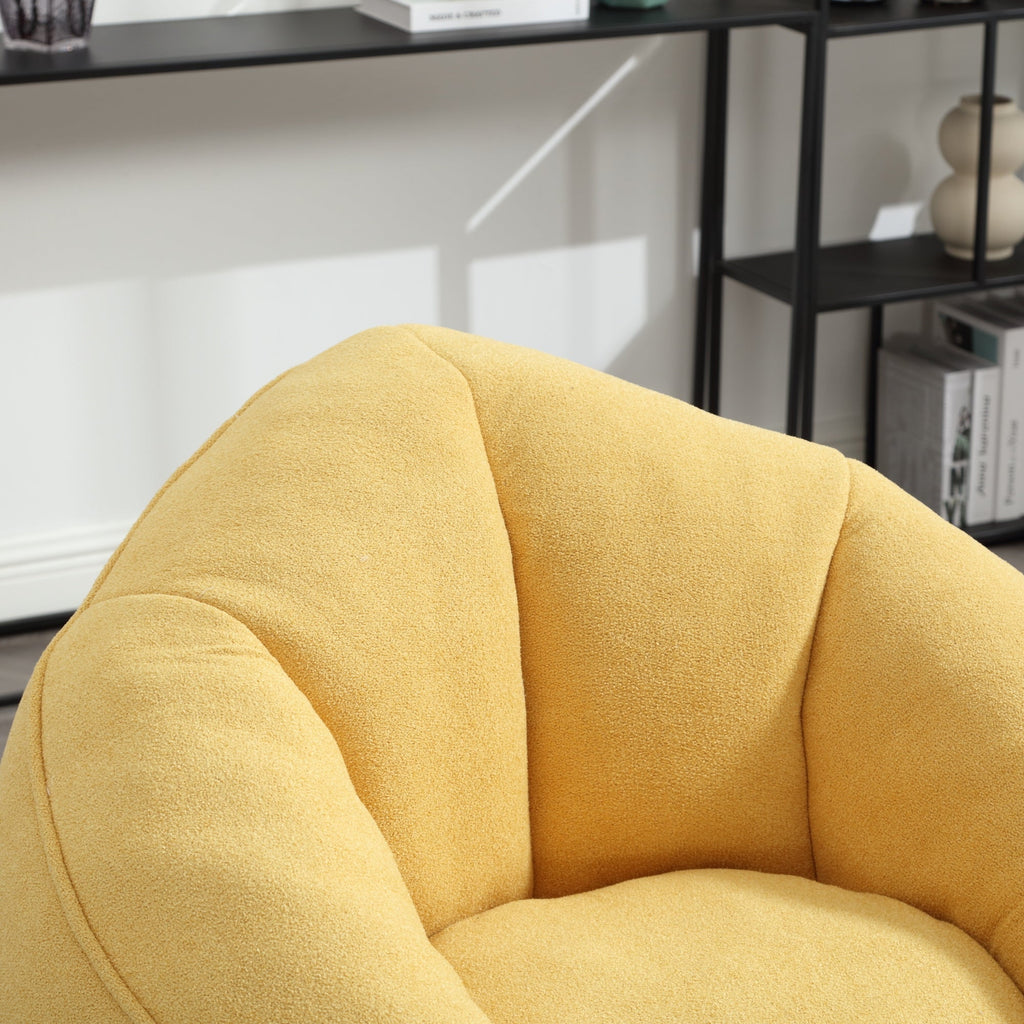 Bean Bag Sofa Chair with High-Pressure Foam and Footrest