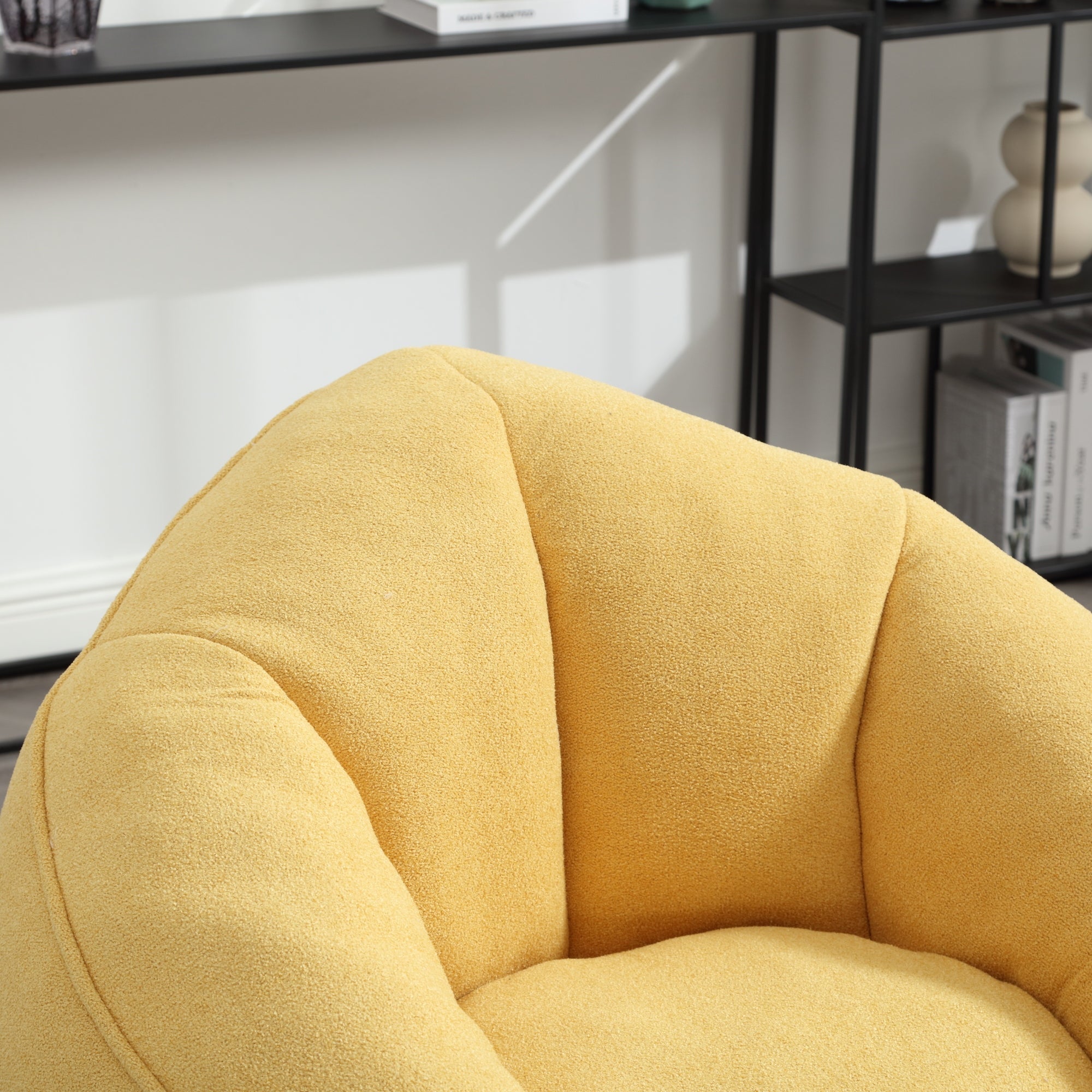 Bean Bag Sofa Chair with High-Pressure Foam and Footrest