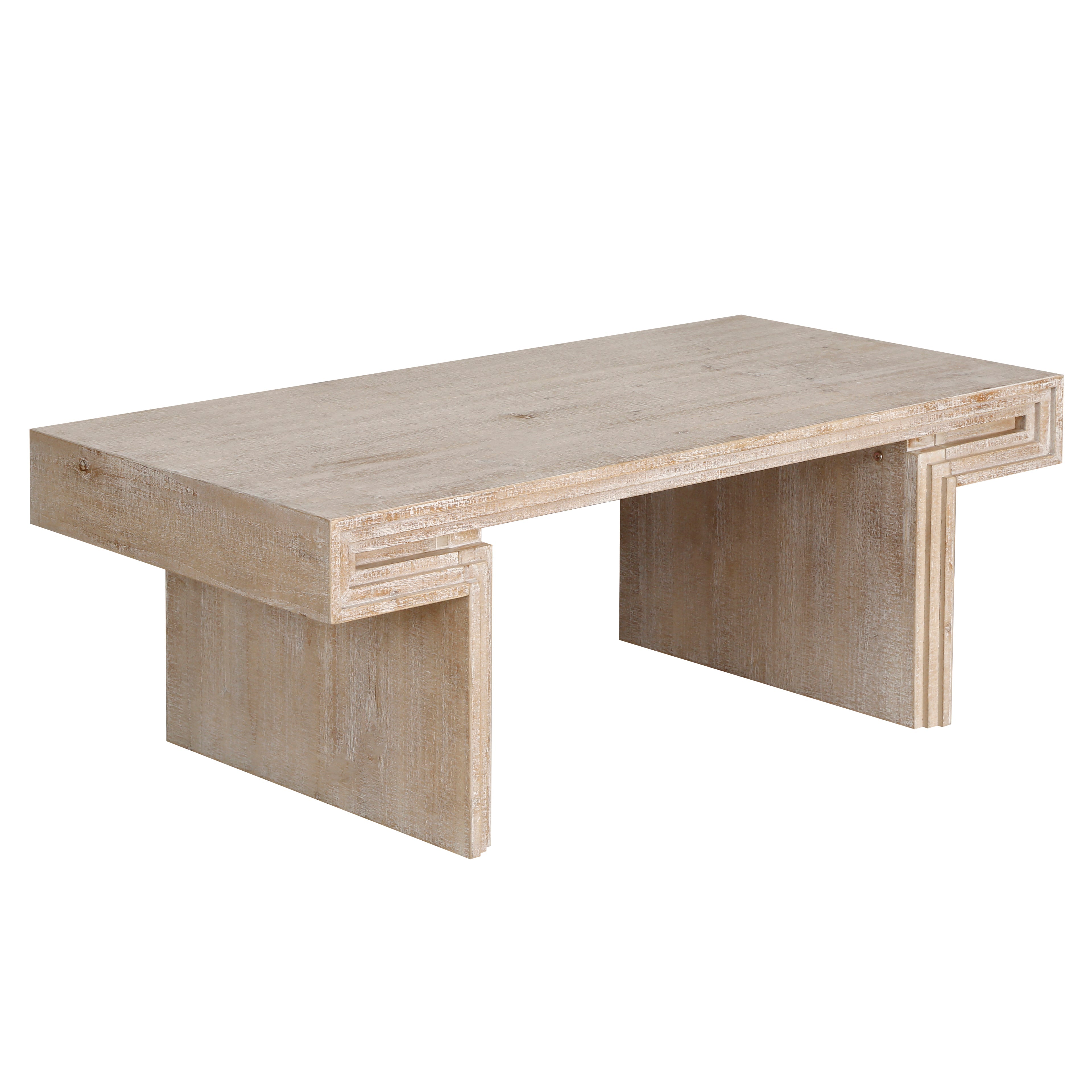 Modern Farmhouse Reclaimed Wood Texture Coffee Table
