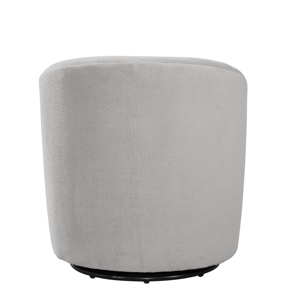 Oaklynn Barrel Style Swivel Accent Chair with Performance Fabric