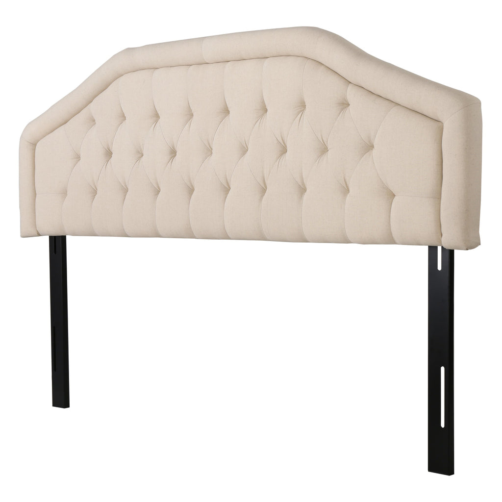 Tufted Upholstered Adjustable Height Headboard