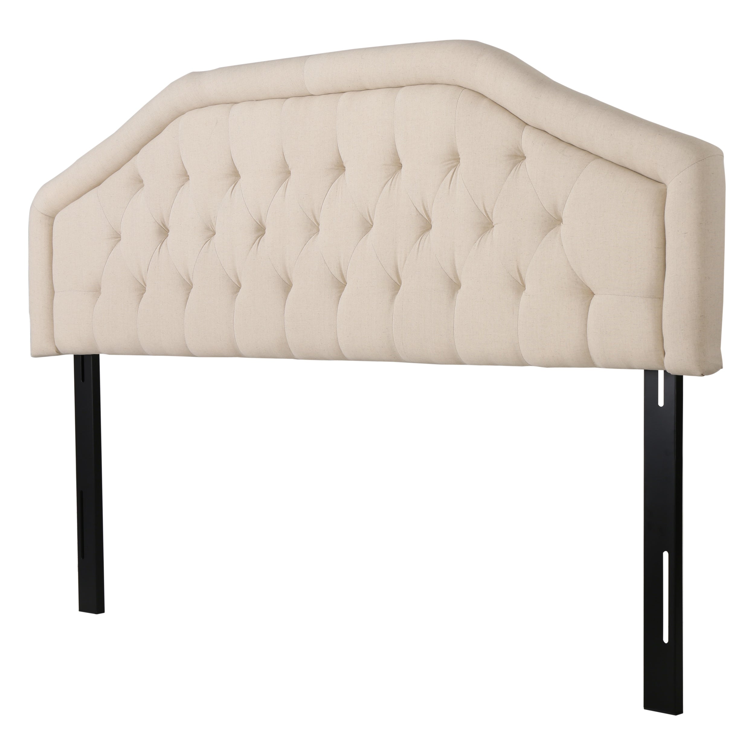 Tufted Upholstered Adjustable Height Headboard