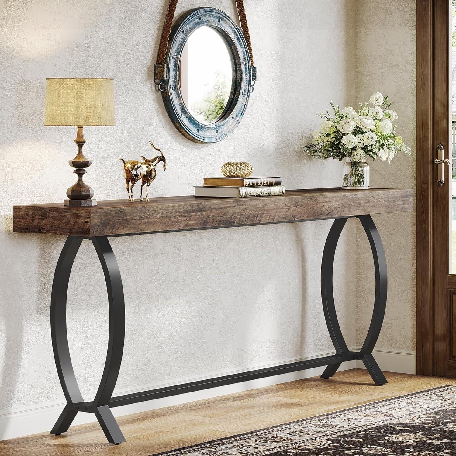 Norwick Console Table with Fish Tail Legs